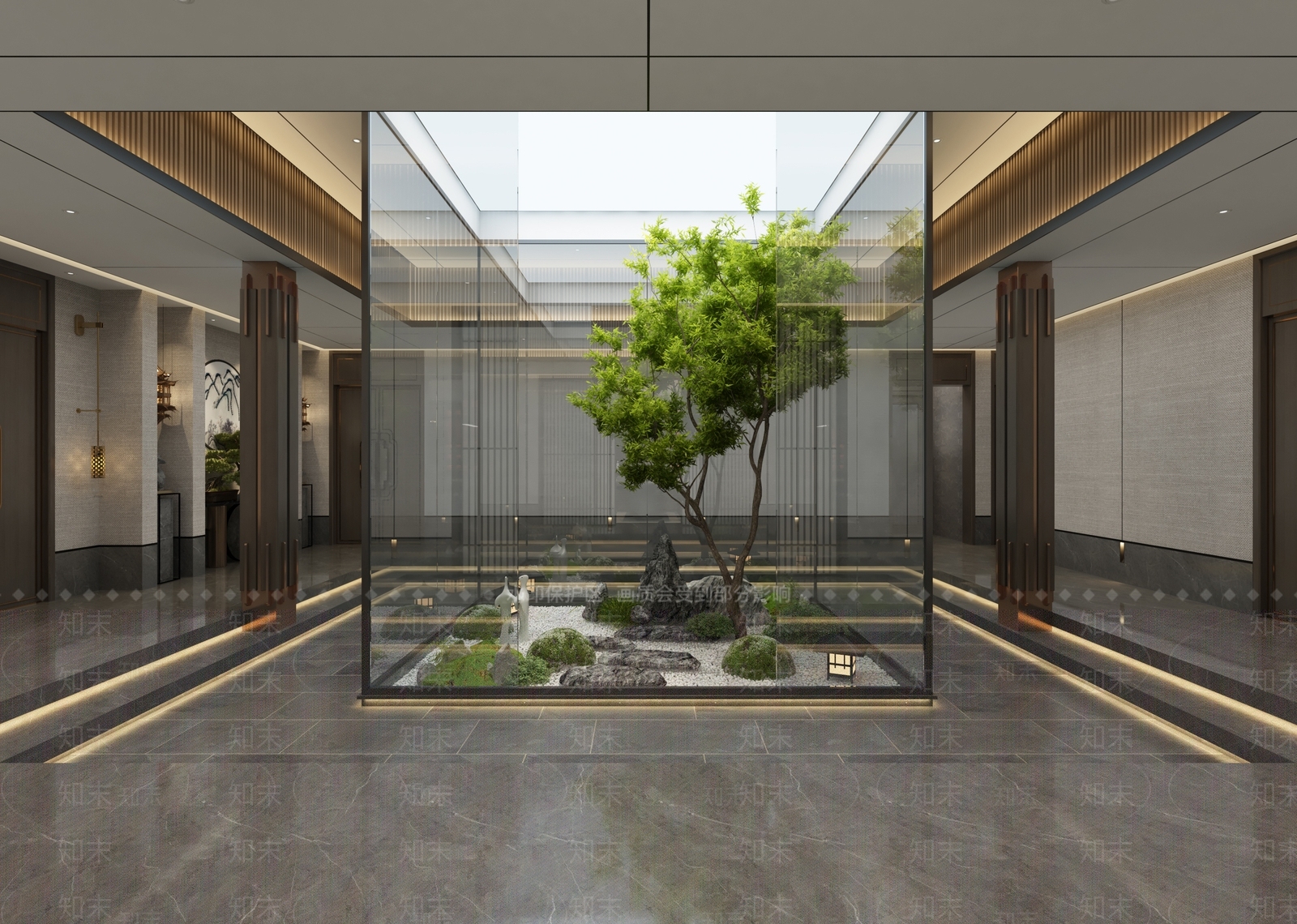 新中式茶馆3D模型下载【ID:1103880741】
