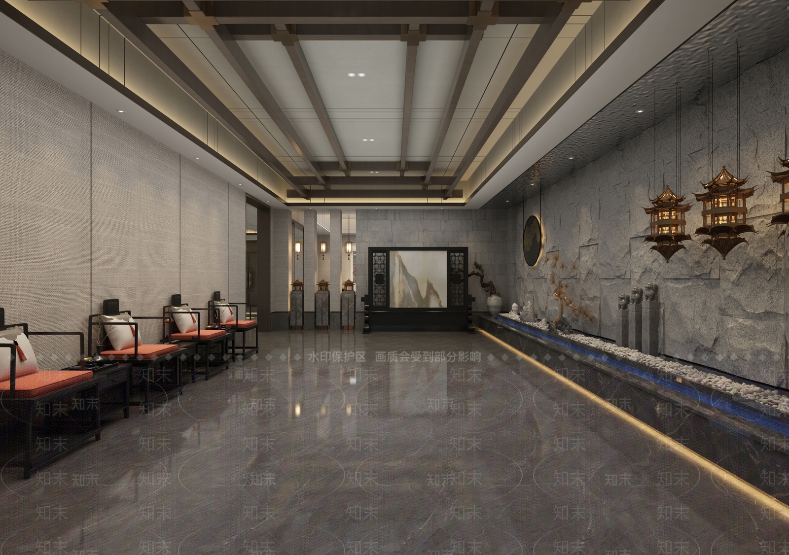 新中式茶馆3D模型下载【ID:1103880741】