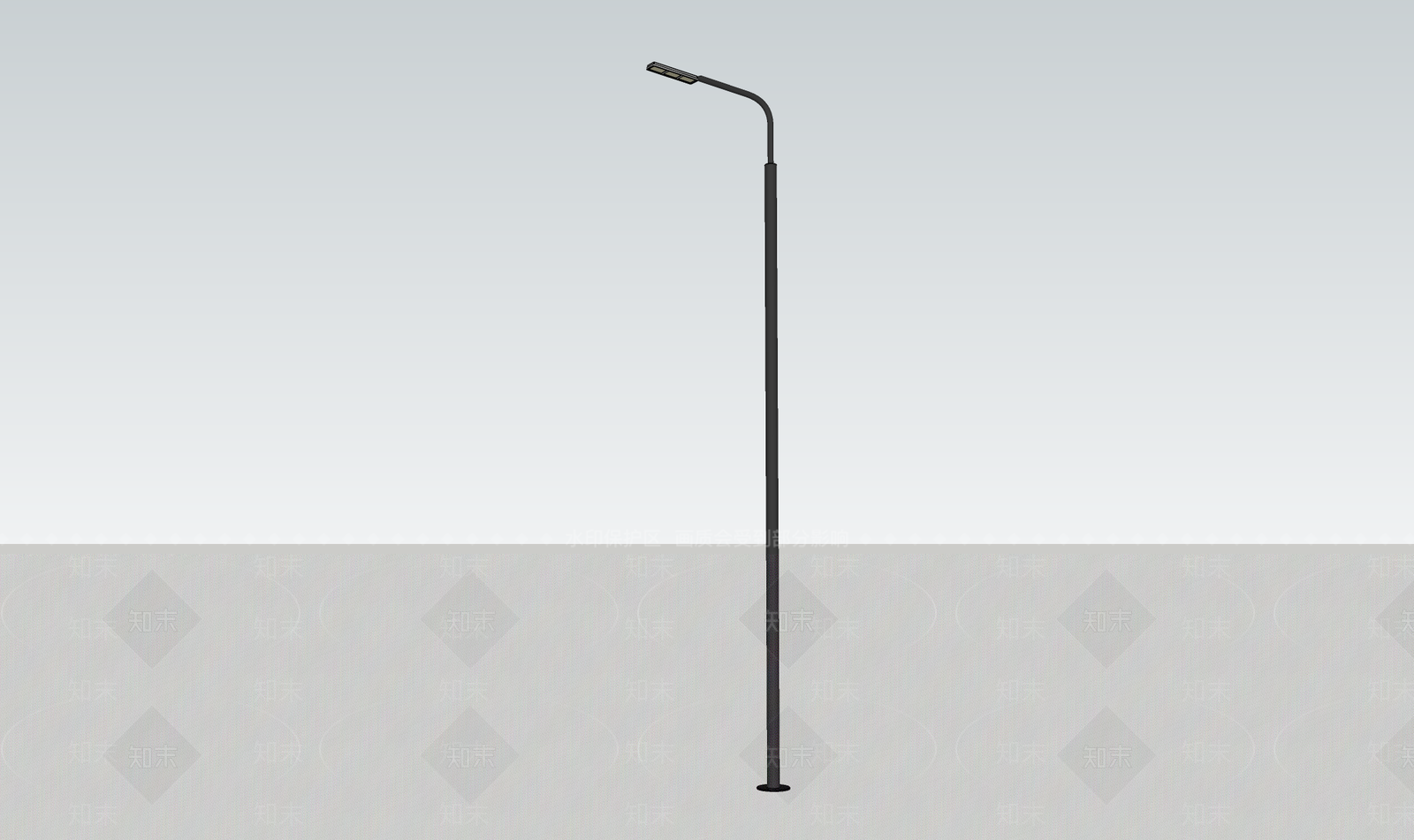 现代路灯SU模型下载【ID:1103901360】