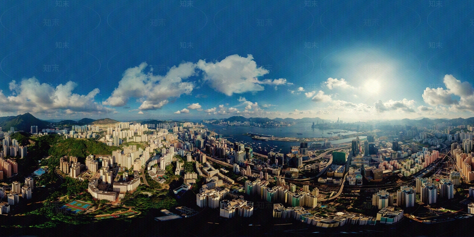 HDR南都水游城鸟瞰贴图下载【ID:1103919293】