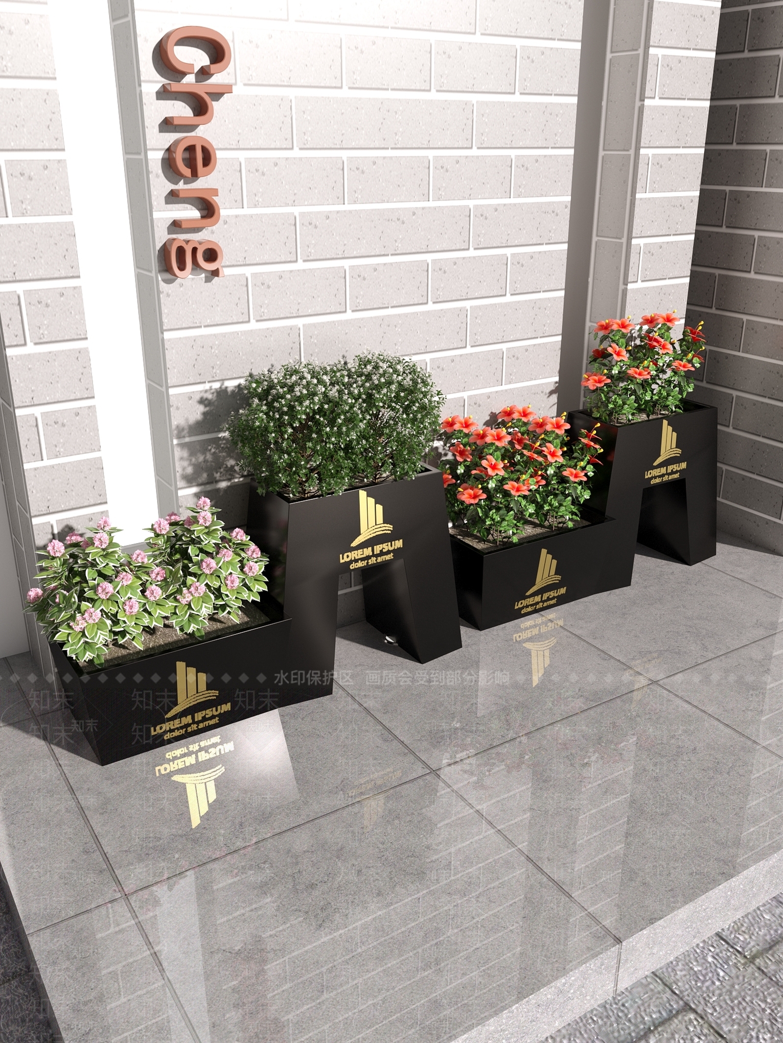 北欧花架3D模型下载【ID:1103925140】
