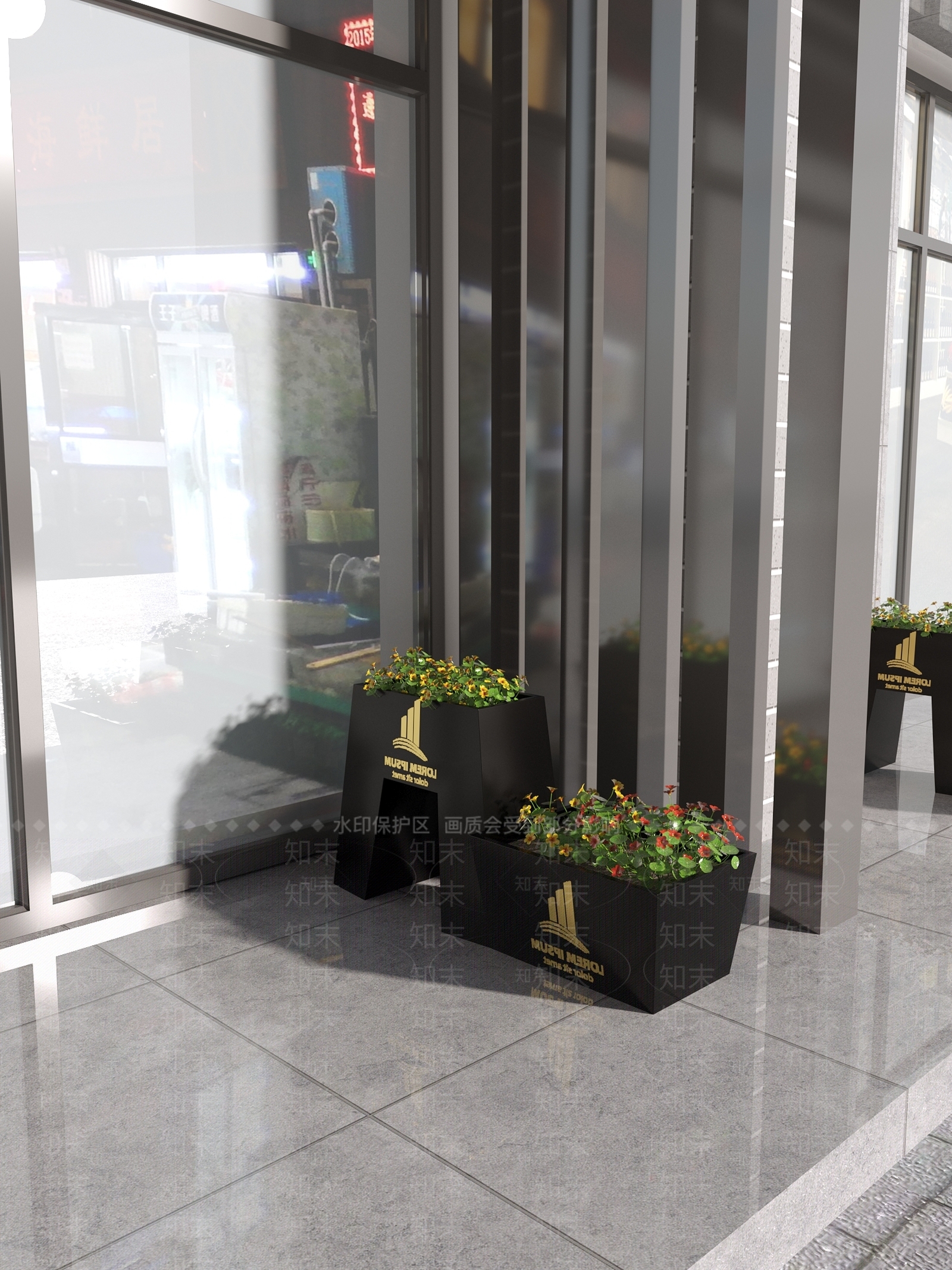 北欧花架3D模型下载【ID:1103925140】