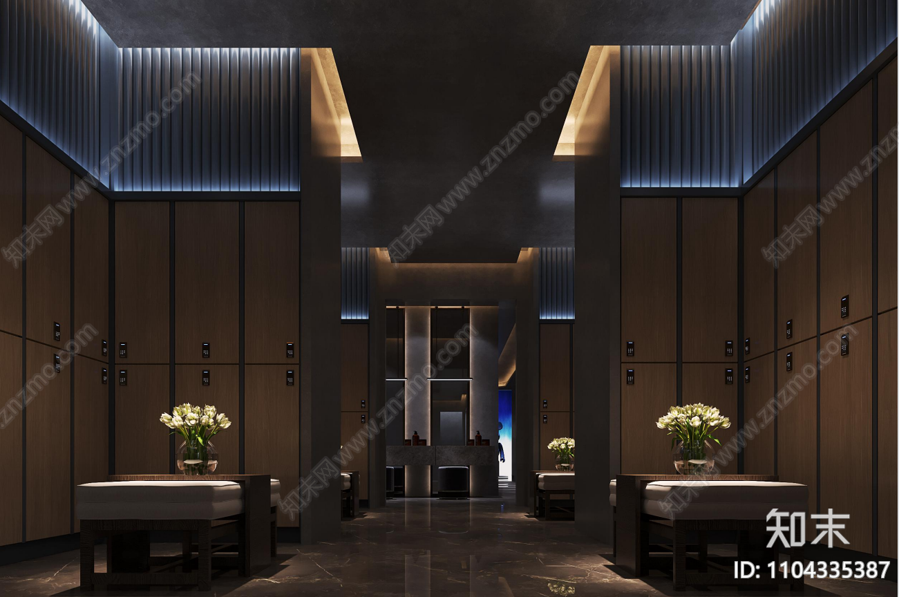 高档水浴中心施工图cad施工图下载【ID:1104335387】