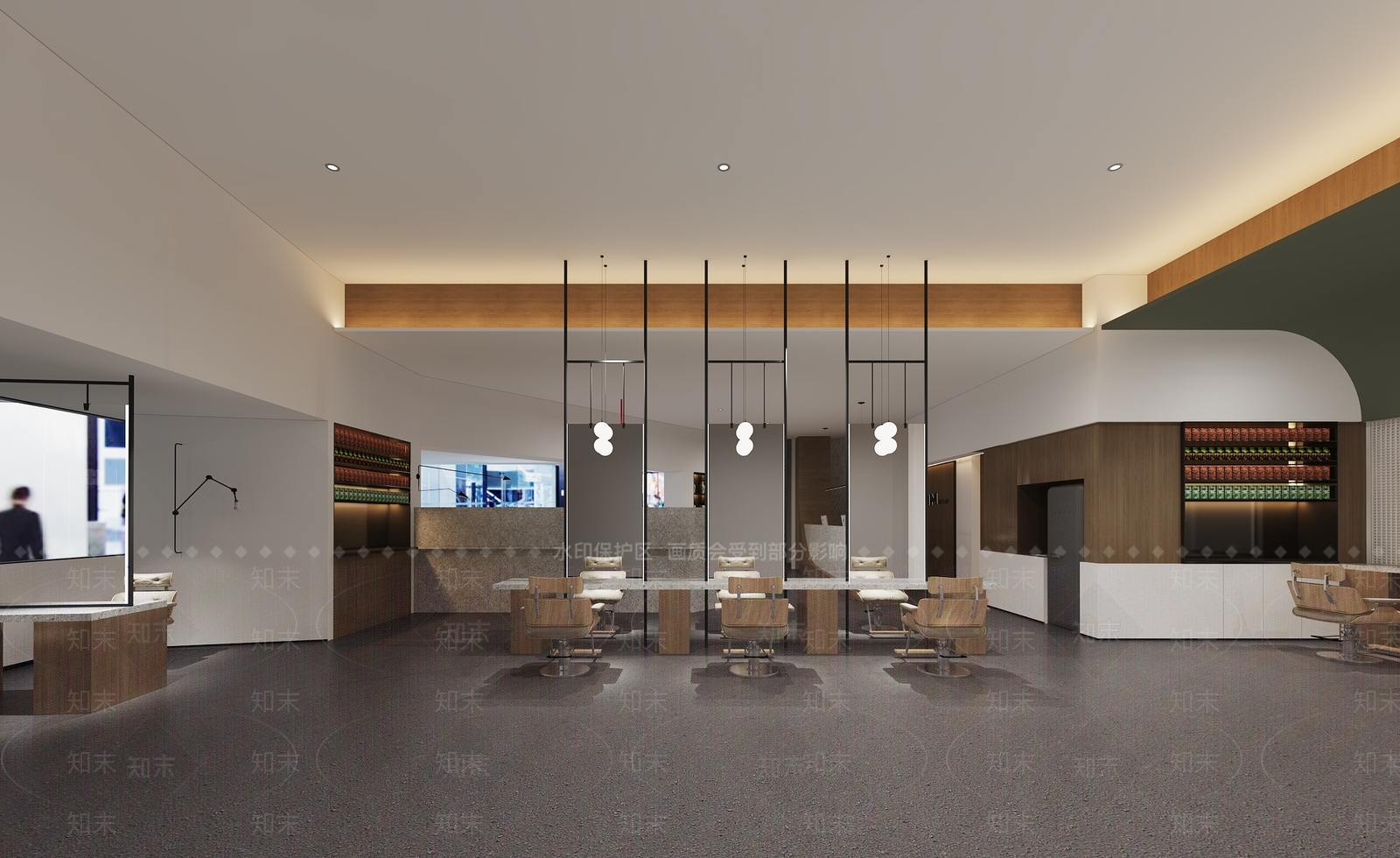 现代美发店3D模型下载【ID:1103939648】