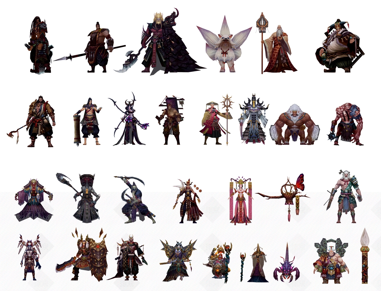 现代卡通游戏人物3D模型下载【ID:1103952053】