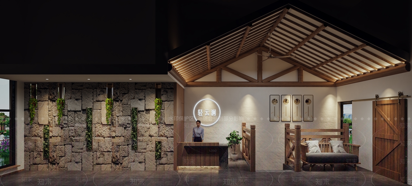 北欧民宿3D模型下载【ID:1103954506】