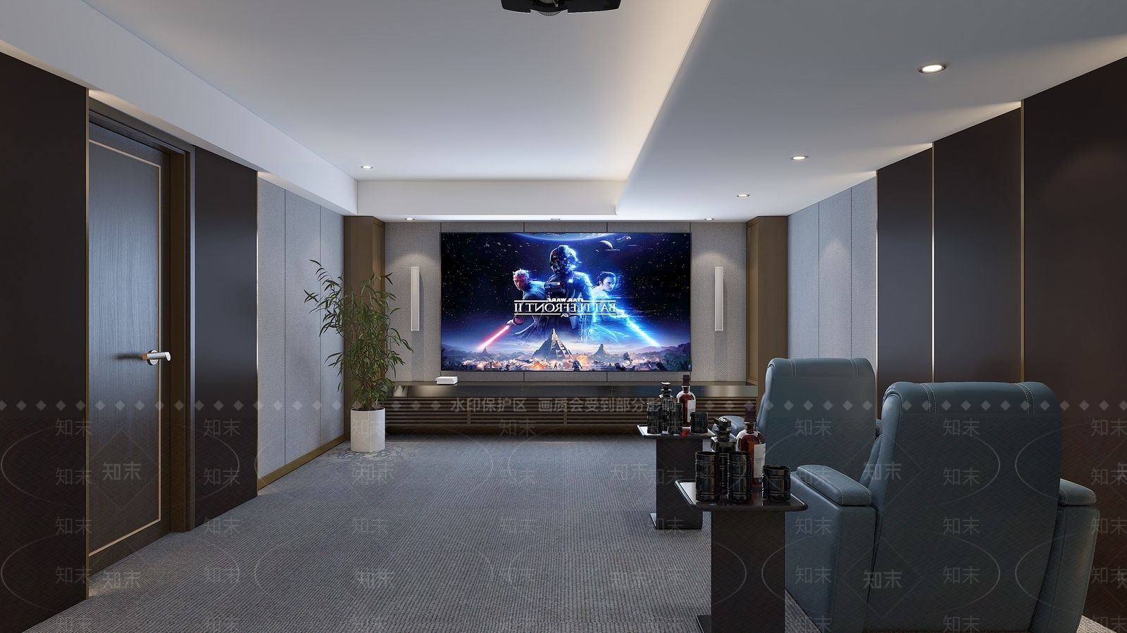 现代家居影音室3D模型下载【ID:1103955678】
