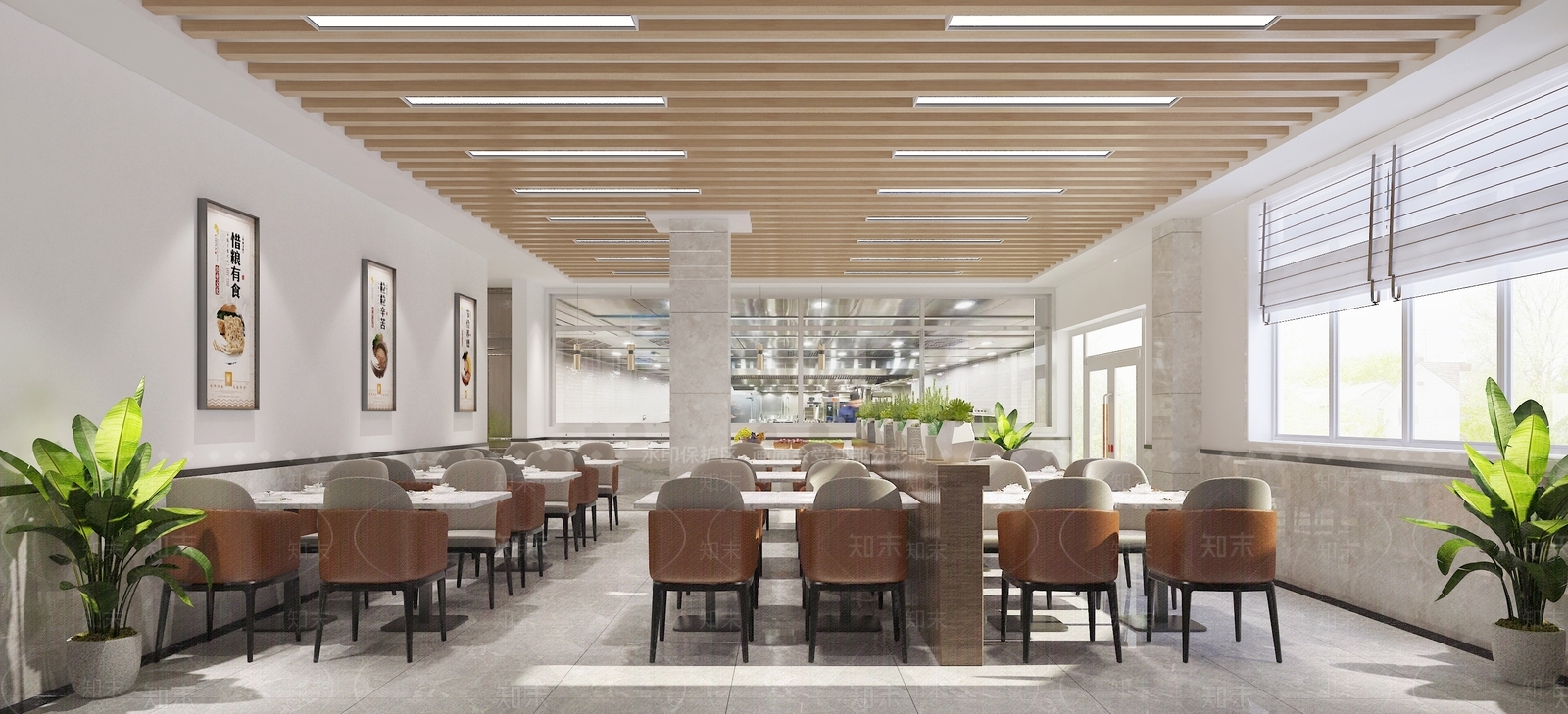 现代食堂3D模型下载【ID:1103956455】