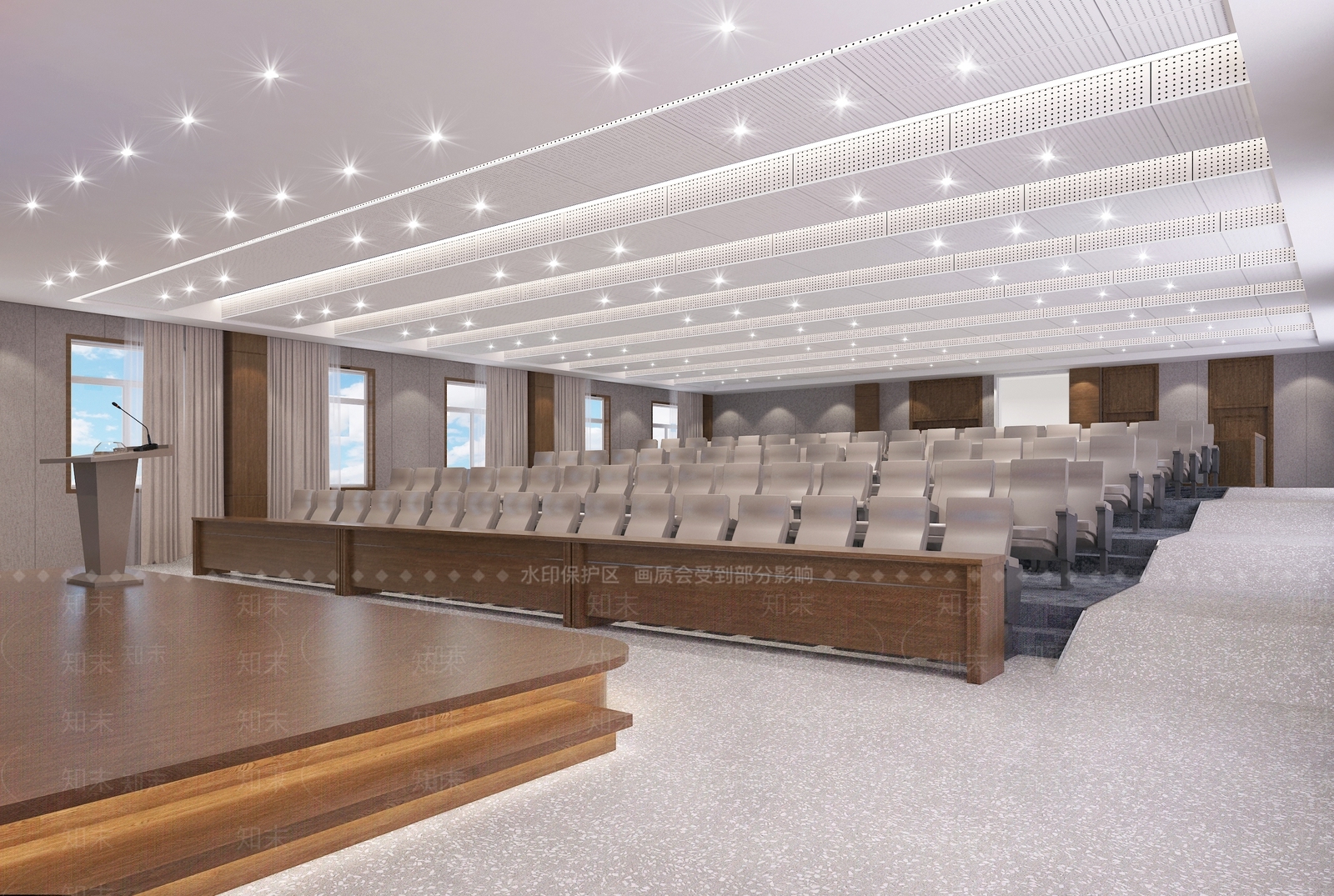 现代报告厅3D模型下载【ID:1103956685】