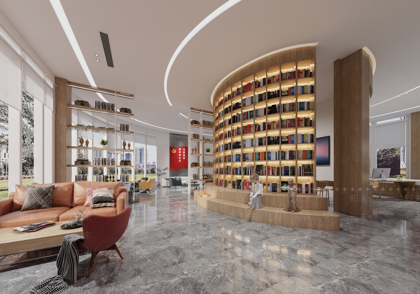 现代社区活动中心3D模型下载【ID:1103956991】