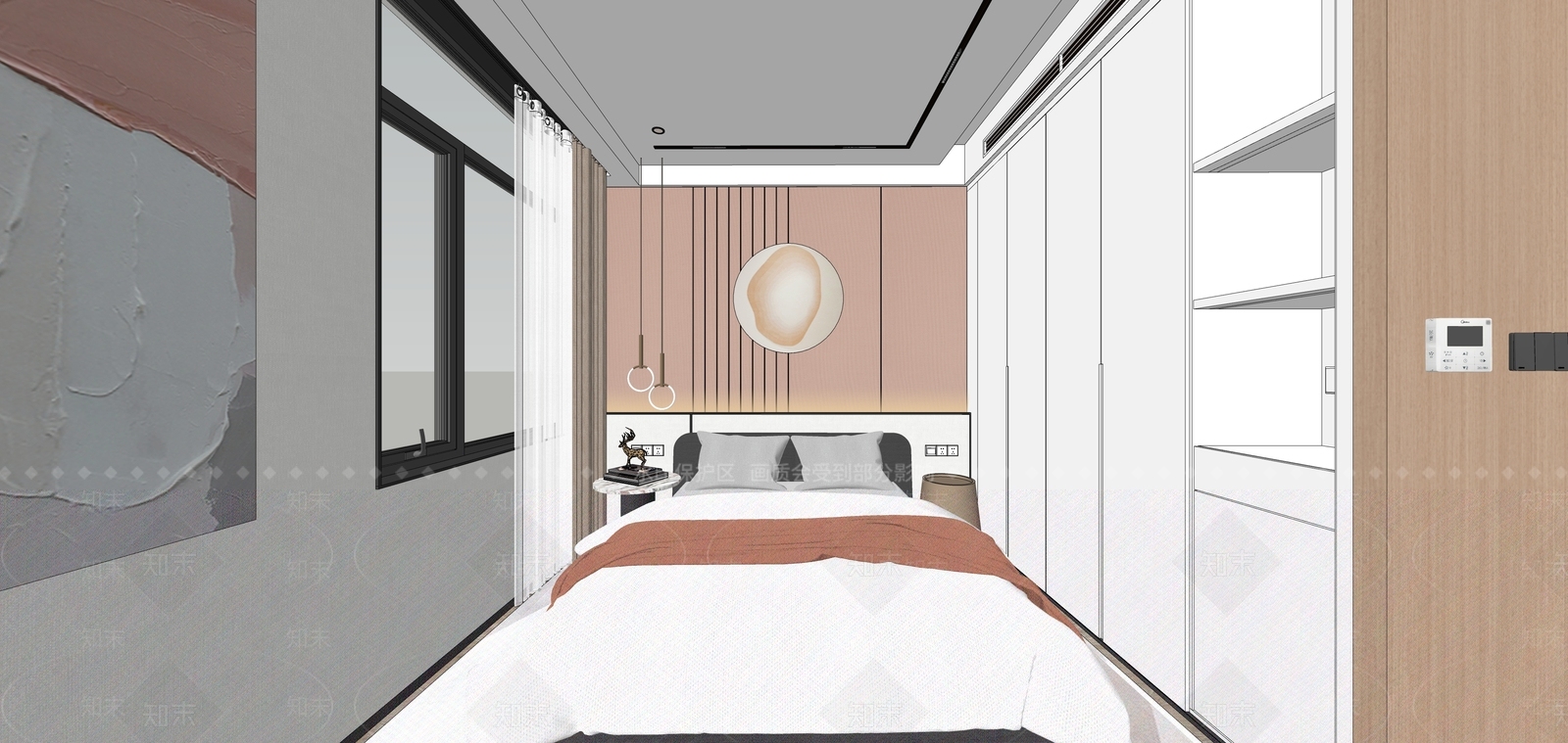 现代儿童房SU模型下载【ID:1104033896】
