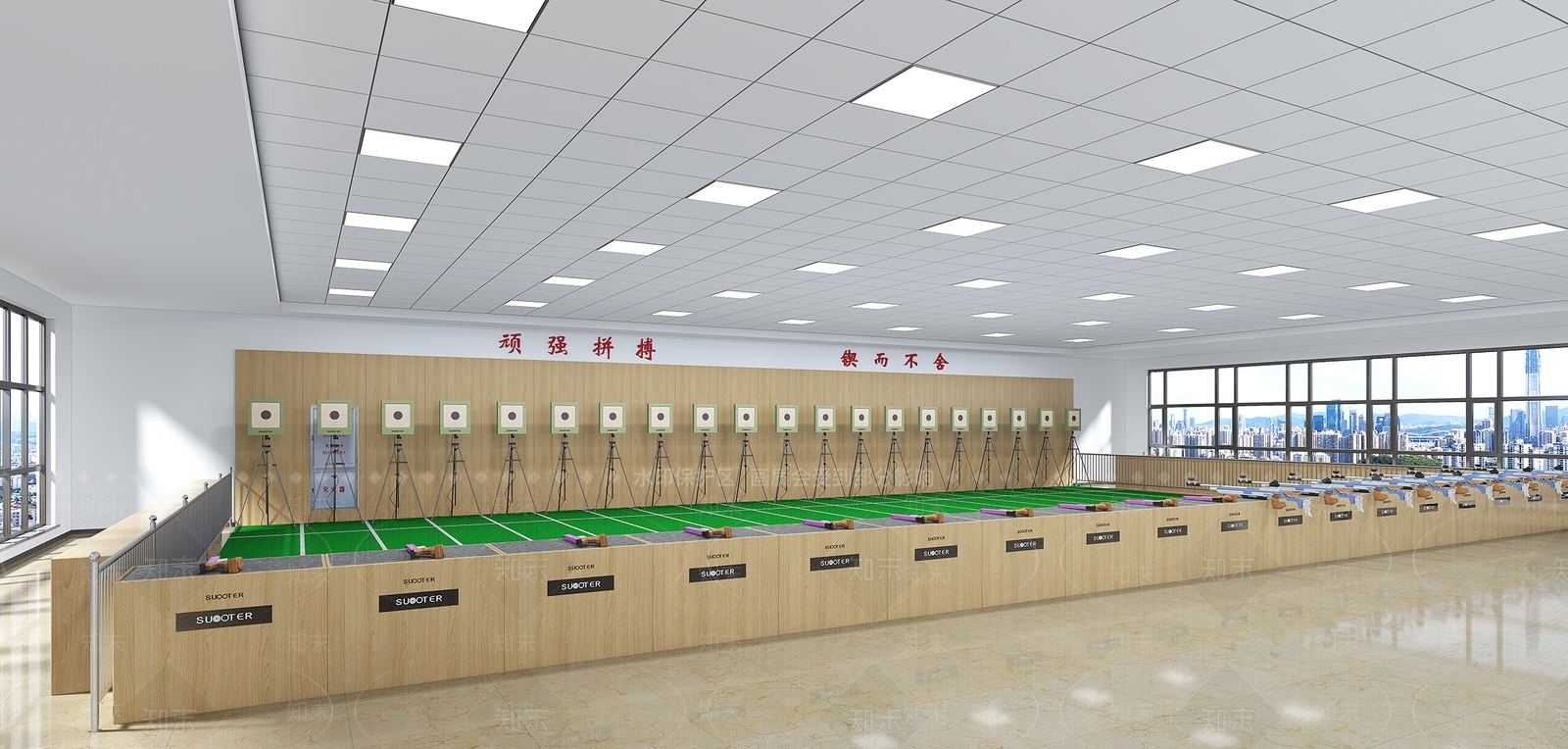 现代射击娱乐场所3D模型下载【ID:1104039078】