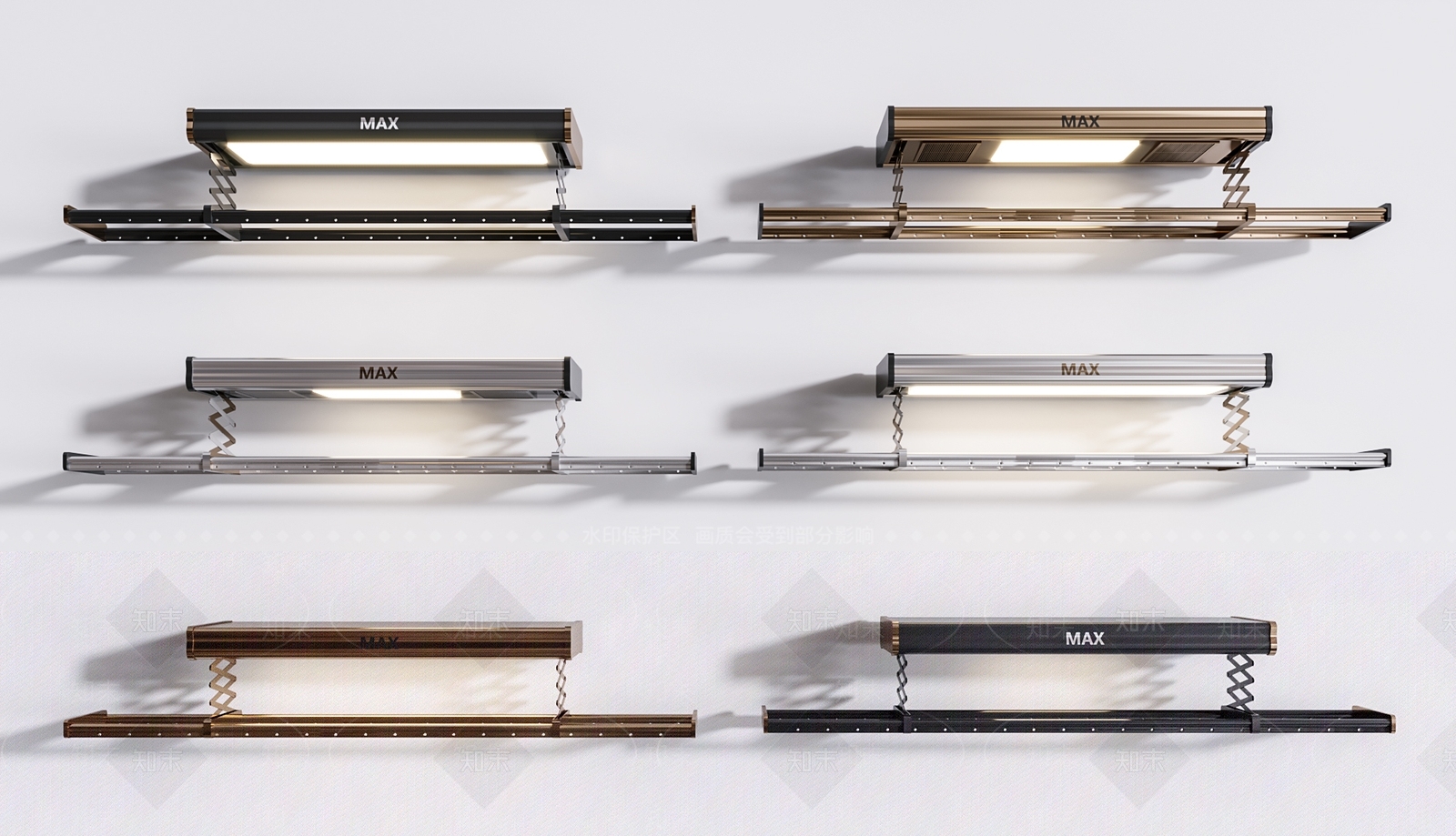 电动晾衣架组合3D模型下载【ID:1104053654】