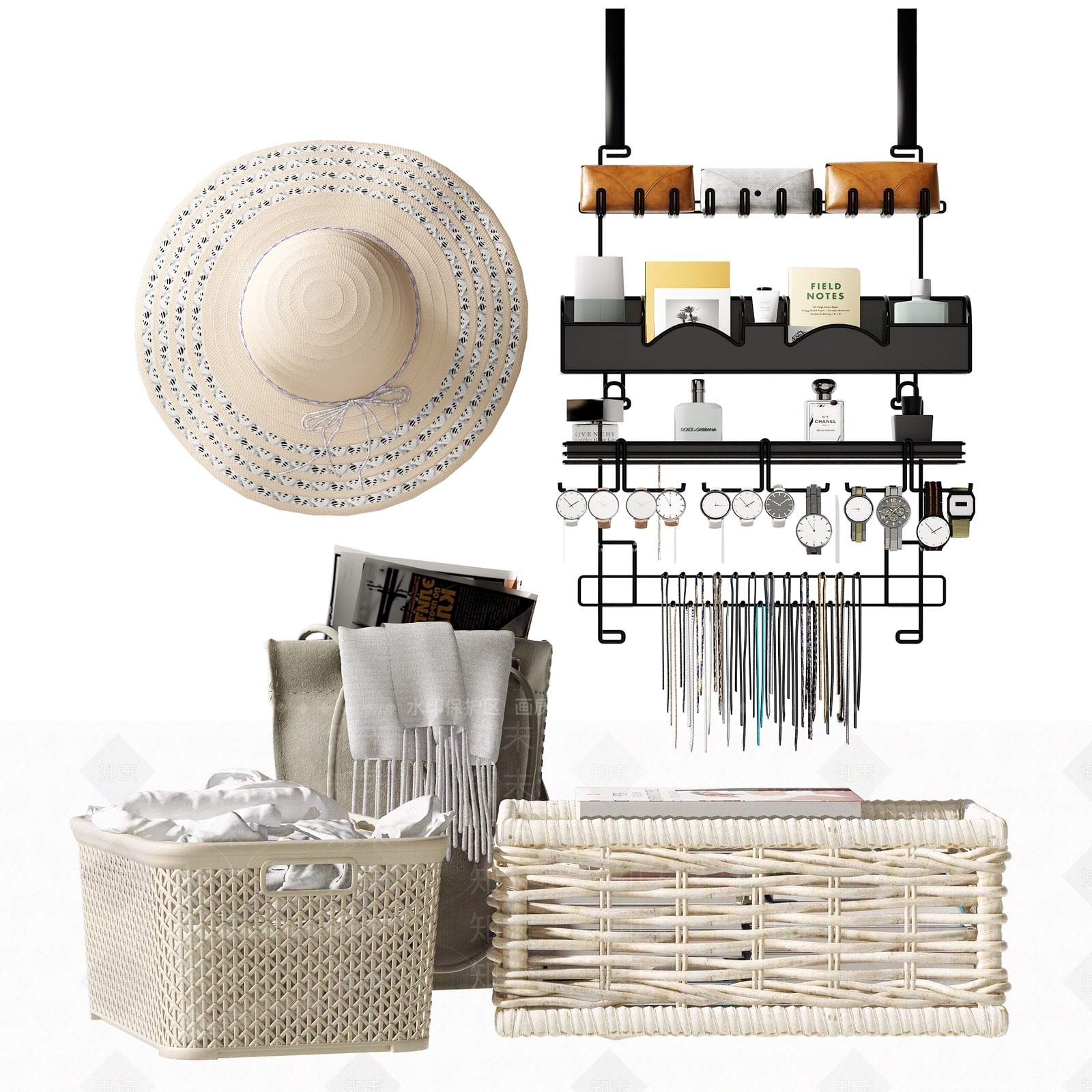 现代饰品挂件3D模型下载【ID:1104095530】