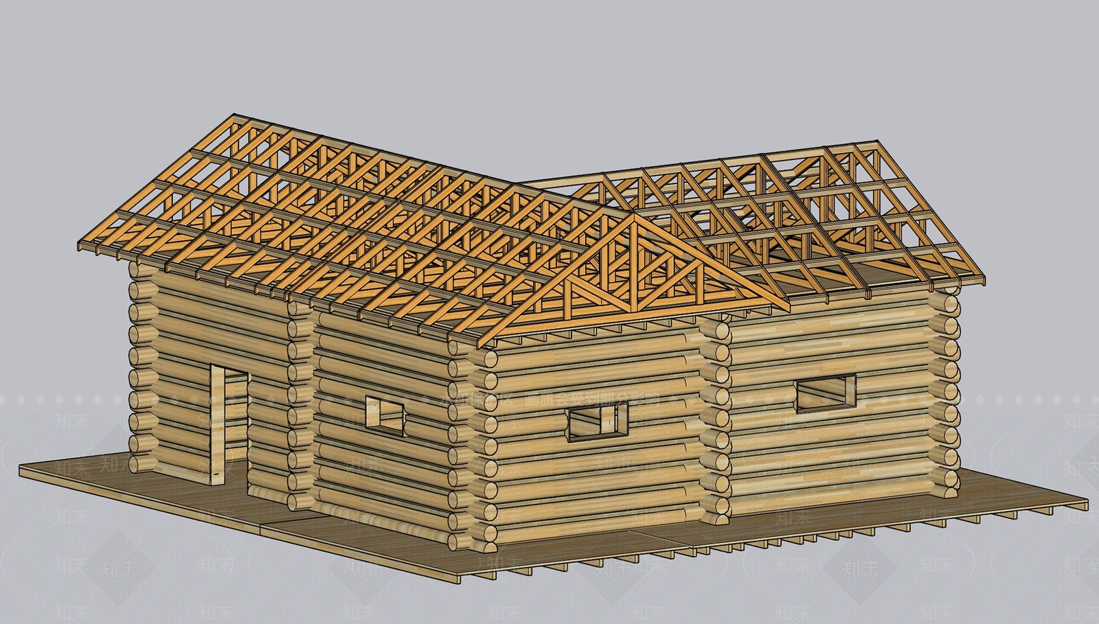 现代树屋SU模型下载【ID:1104056717】