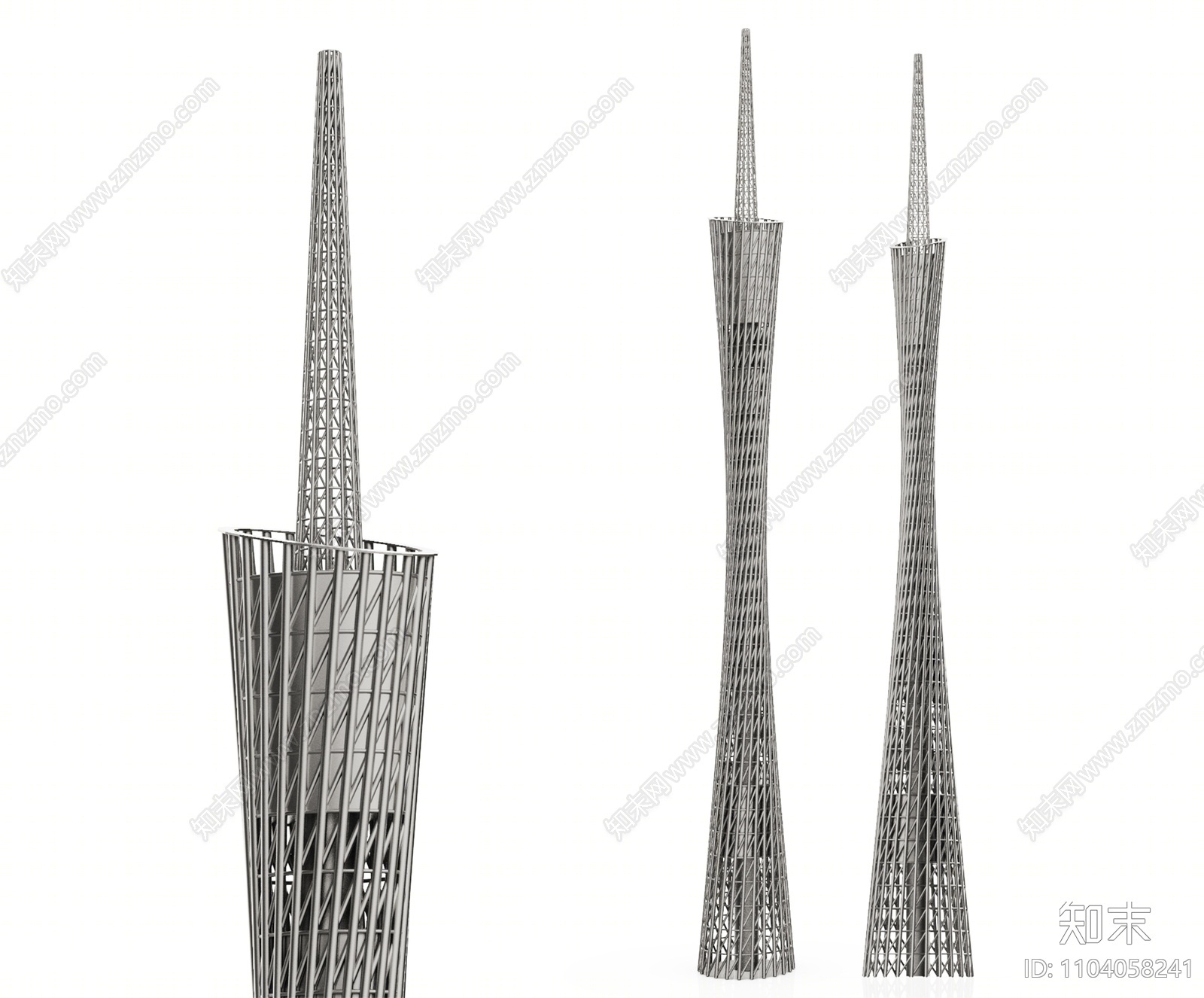 现代小蛮腰塔3D模型下载【ID:1104058241】