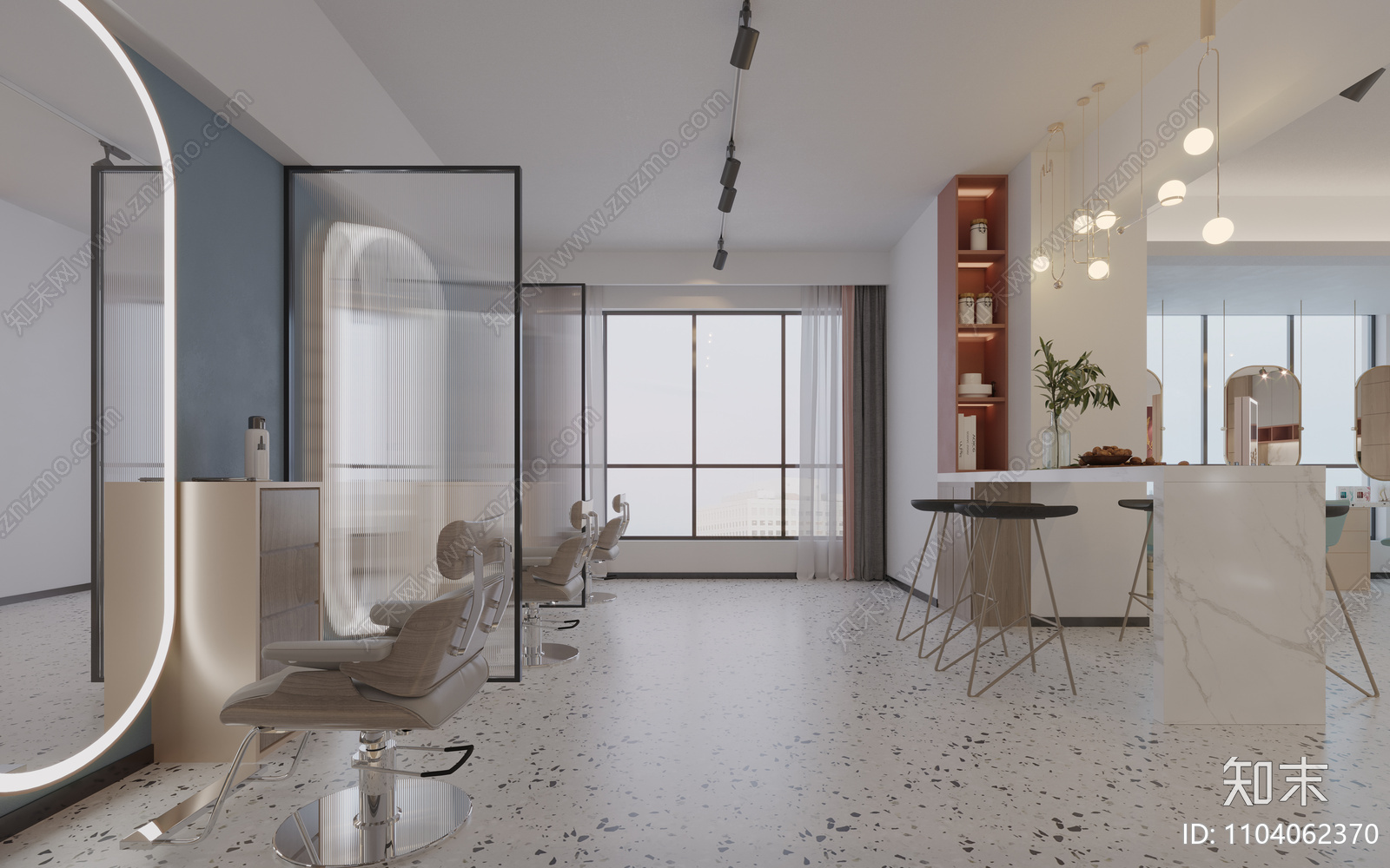 理发店施工图1施工图下载【ID:1104062370】