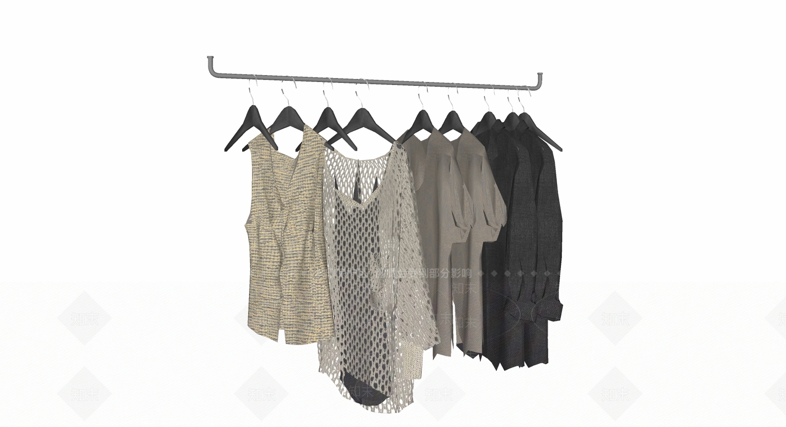 现代服装SU模型下载【ID:1104075016】