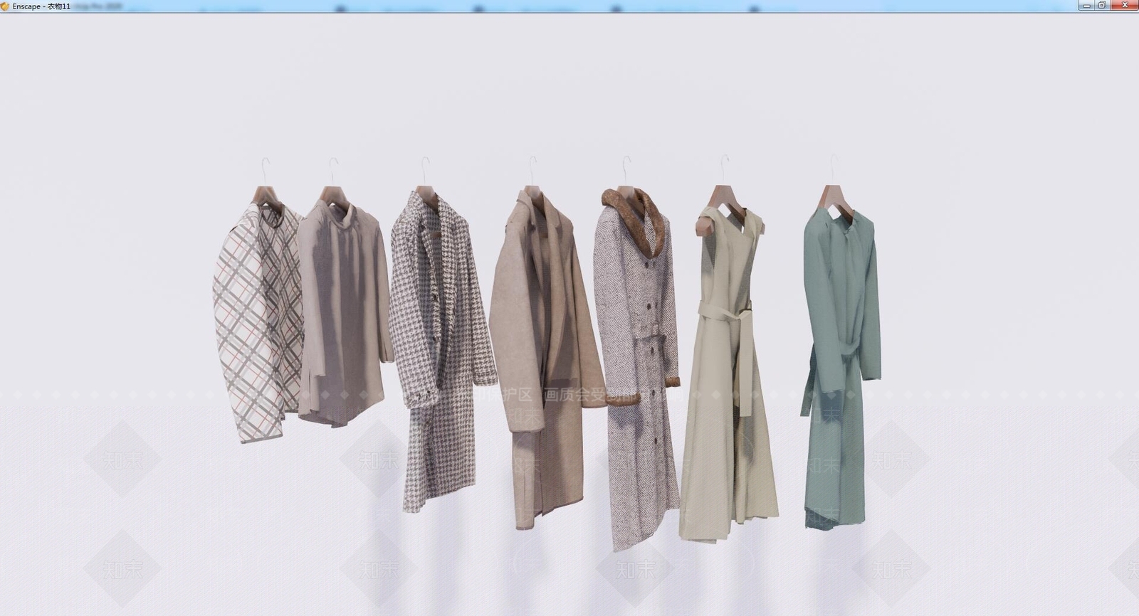 现代衣服SU模型下载【ID:1104078123】