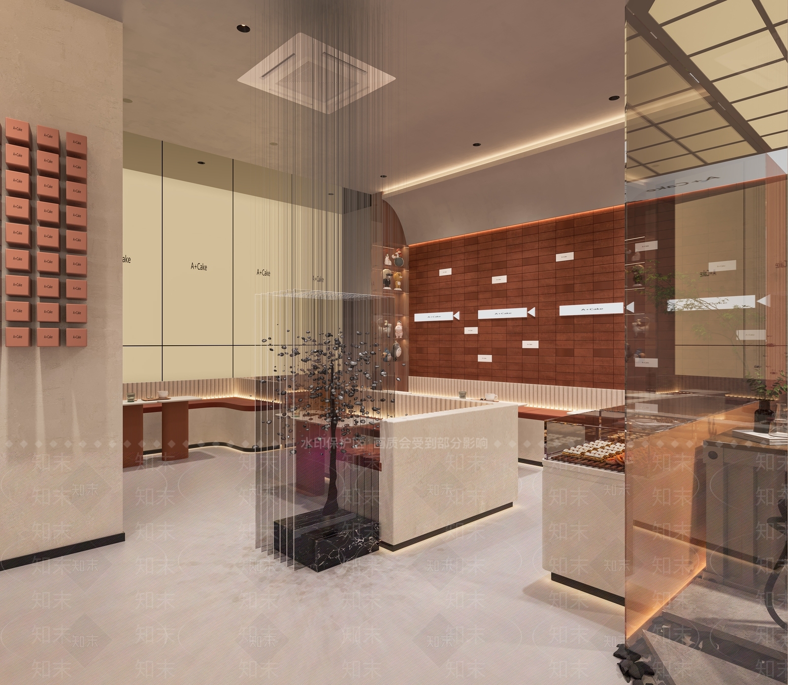 现代甜品面包店3D模型下载【ID:1104082955】