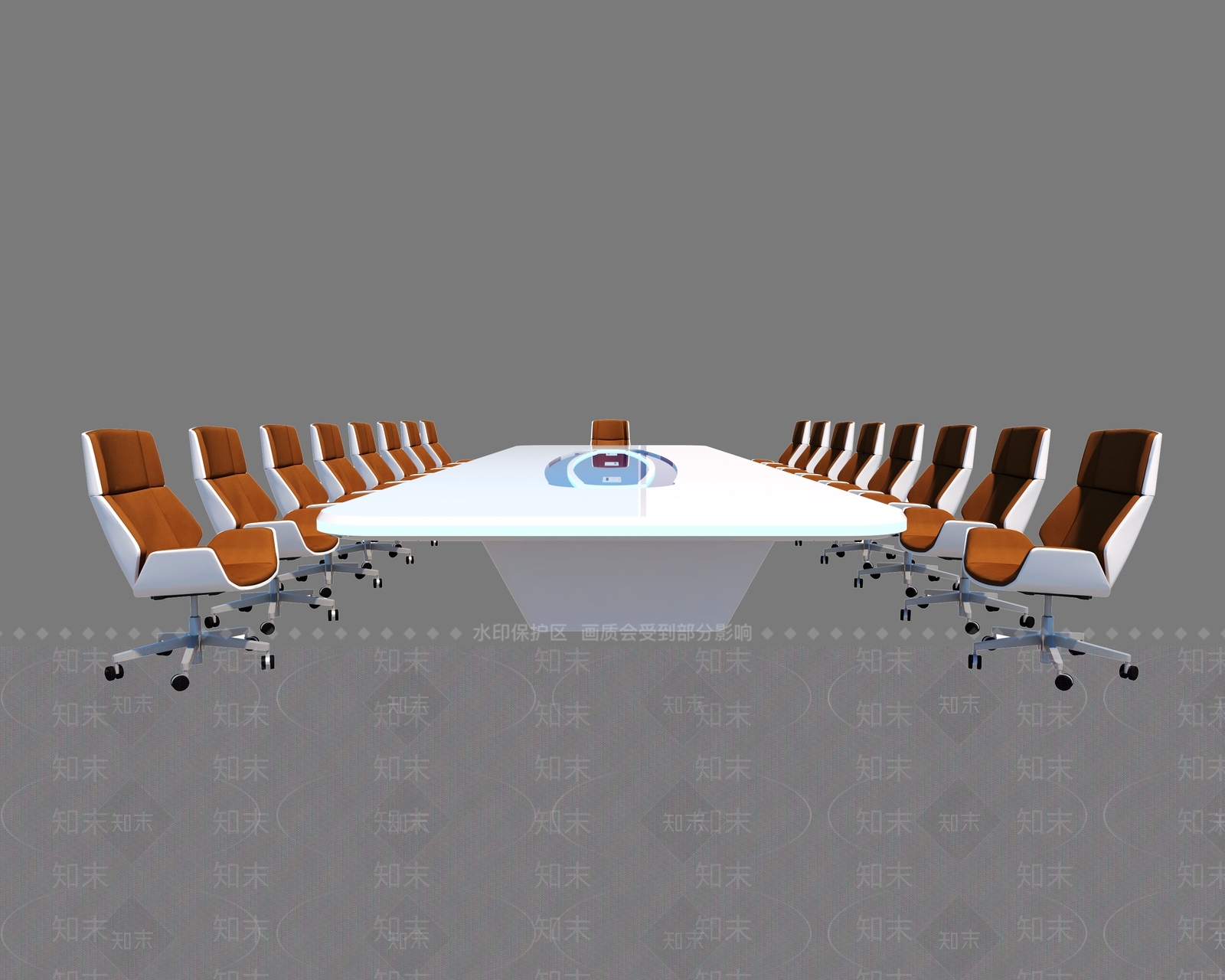 现代会议桌SU模型下载【ID:1104221700】