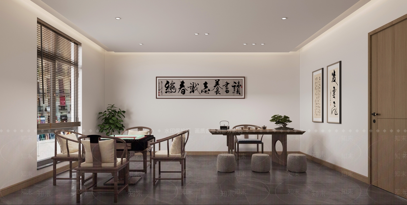 新中式茶馆3D模型下载【ID:1104094267】