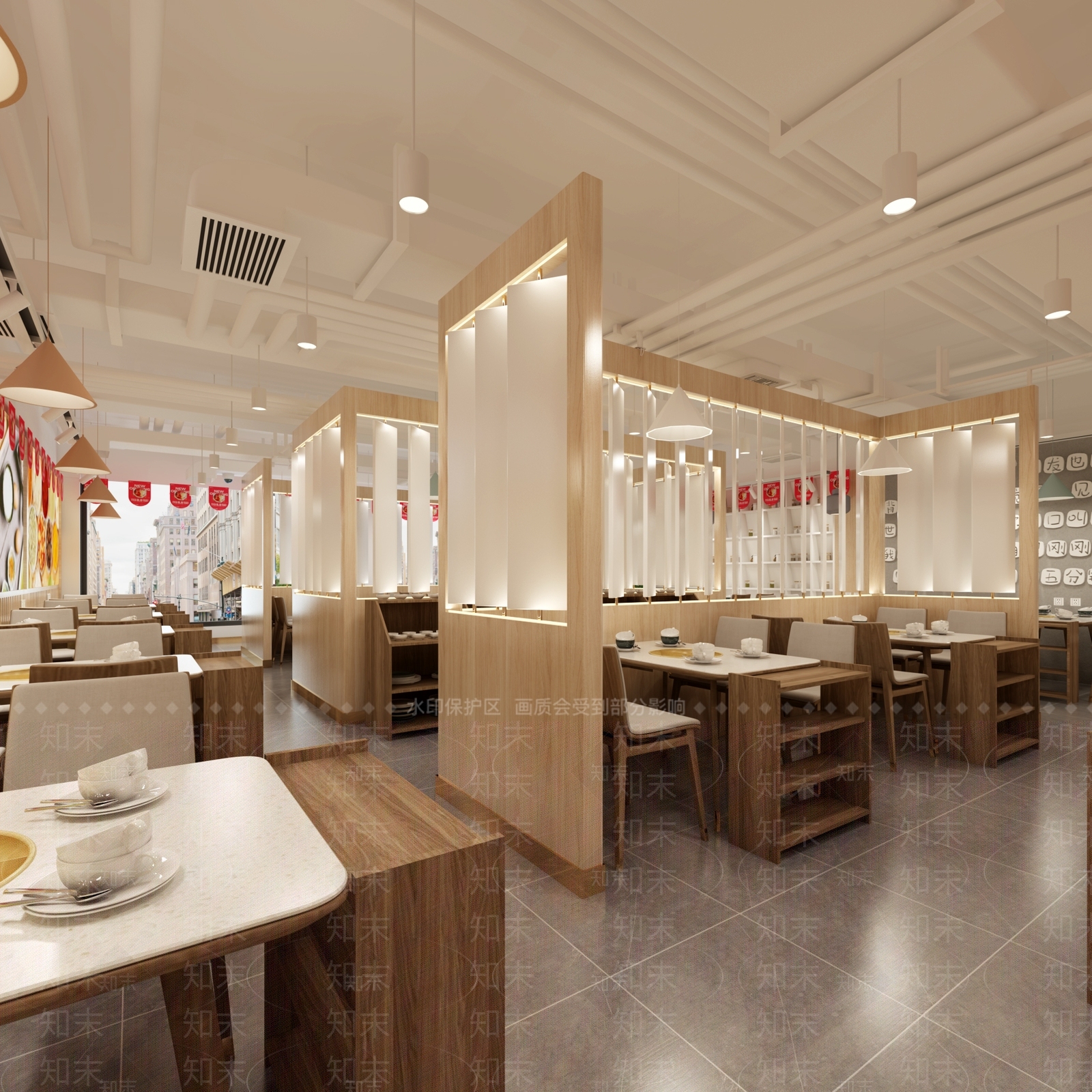 现代火锅店3D模型下载【ID:1104101165】