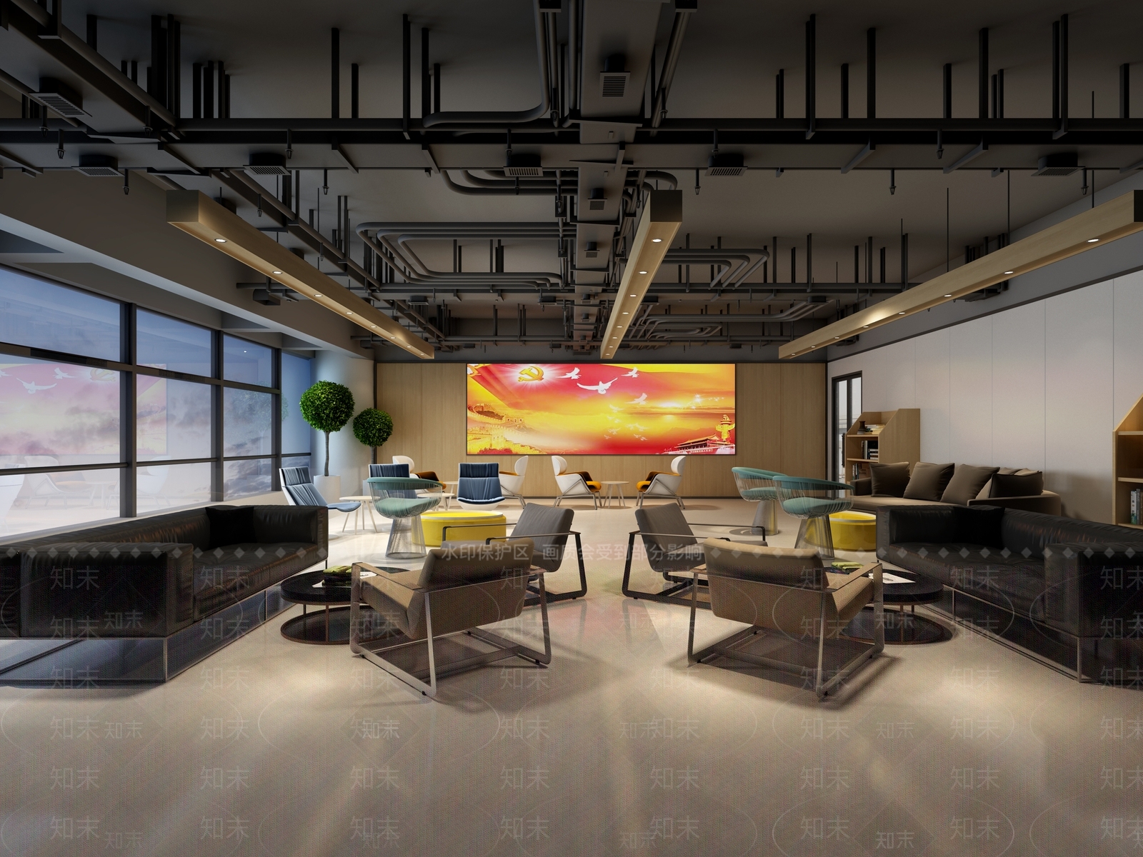 现代活动中心3D模型下载【ID:1104224192】