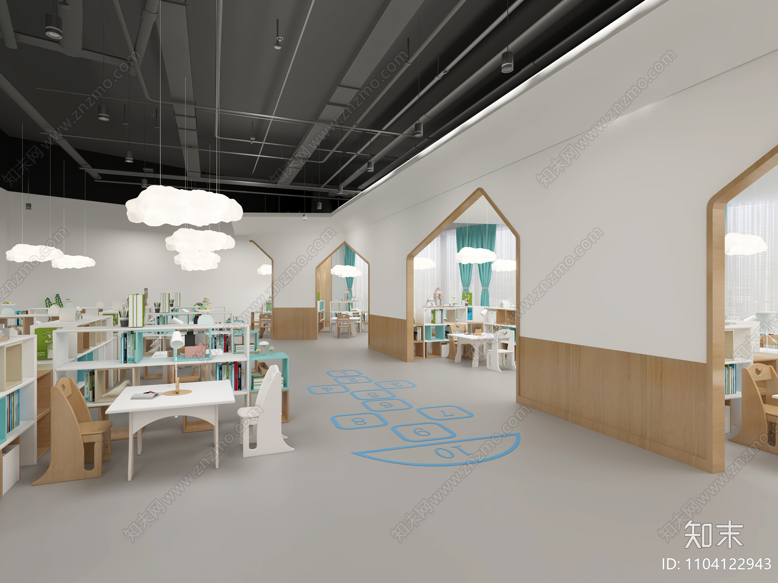 儿童自闭症康复中心cad施工图下载【ID:1104122943】
