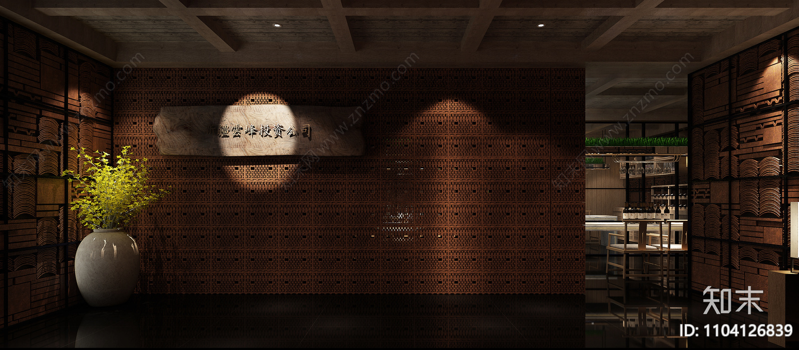 全套新中式办空间CADcad施工图下载【ID:1104126839】