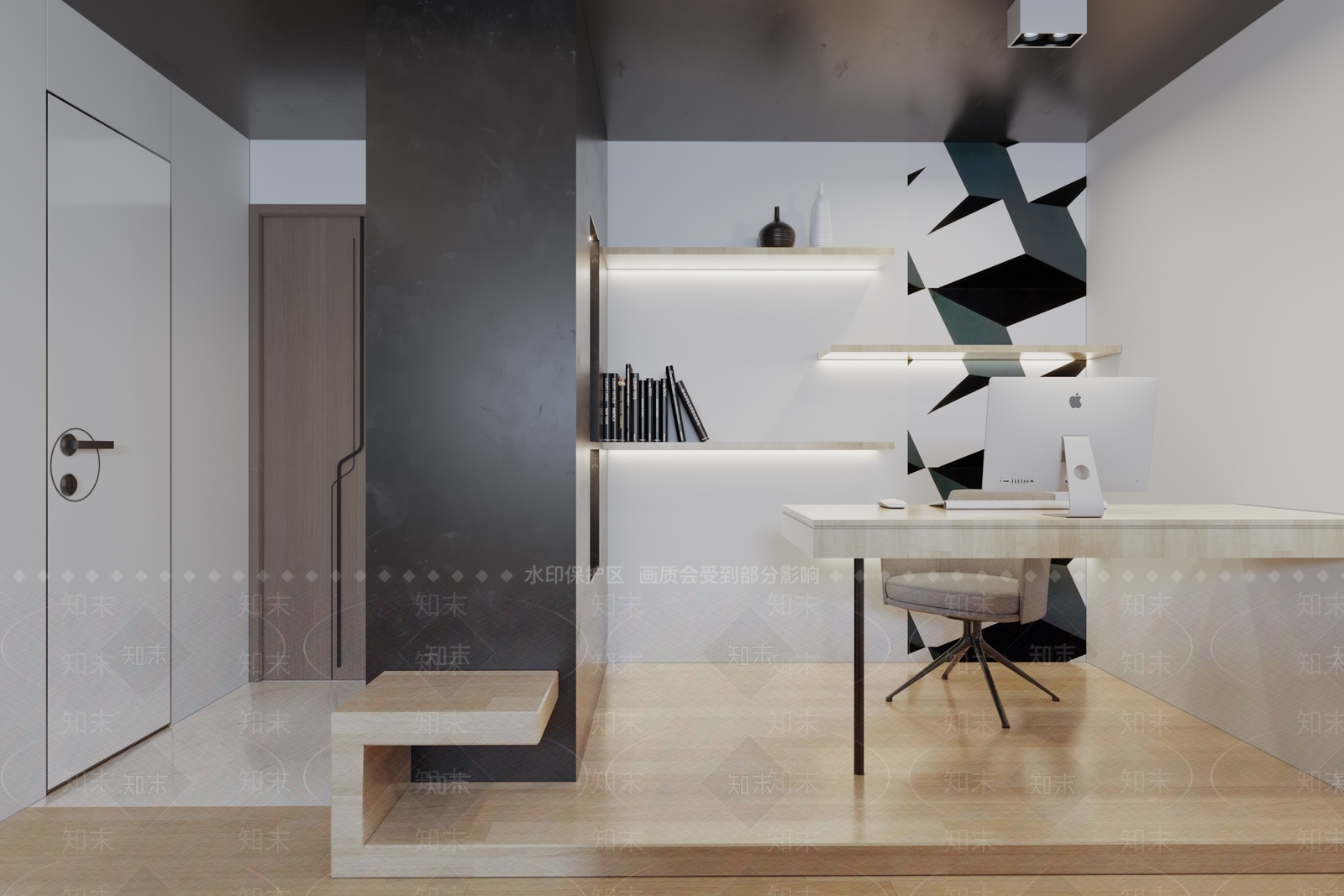 现代单身公寓3D模型下载【ID:1104128345】