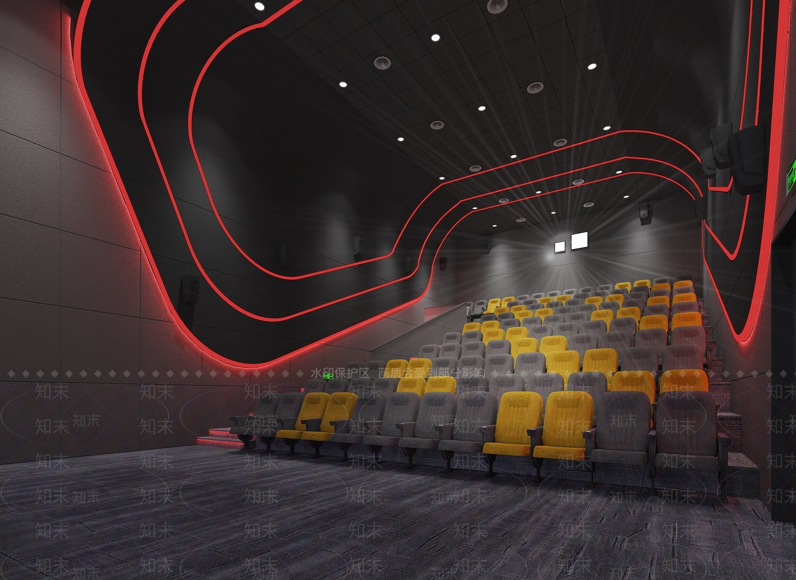 现代电影院3D模型下载【ID:1104135649】