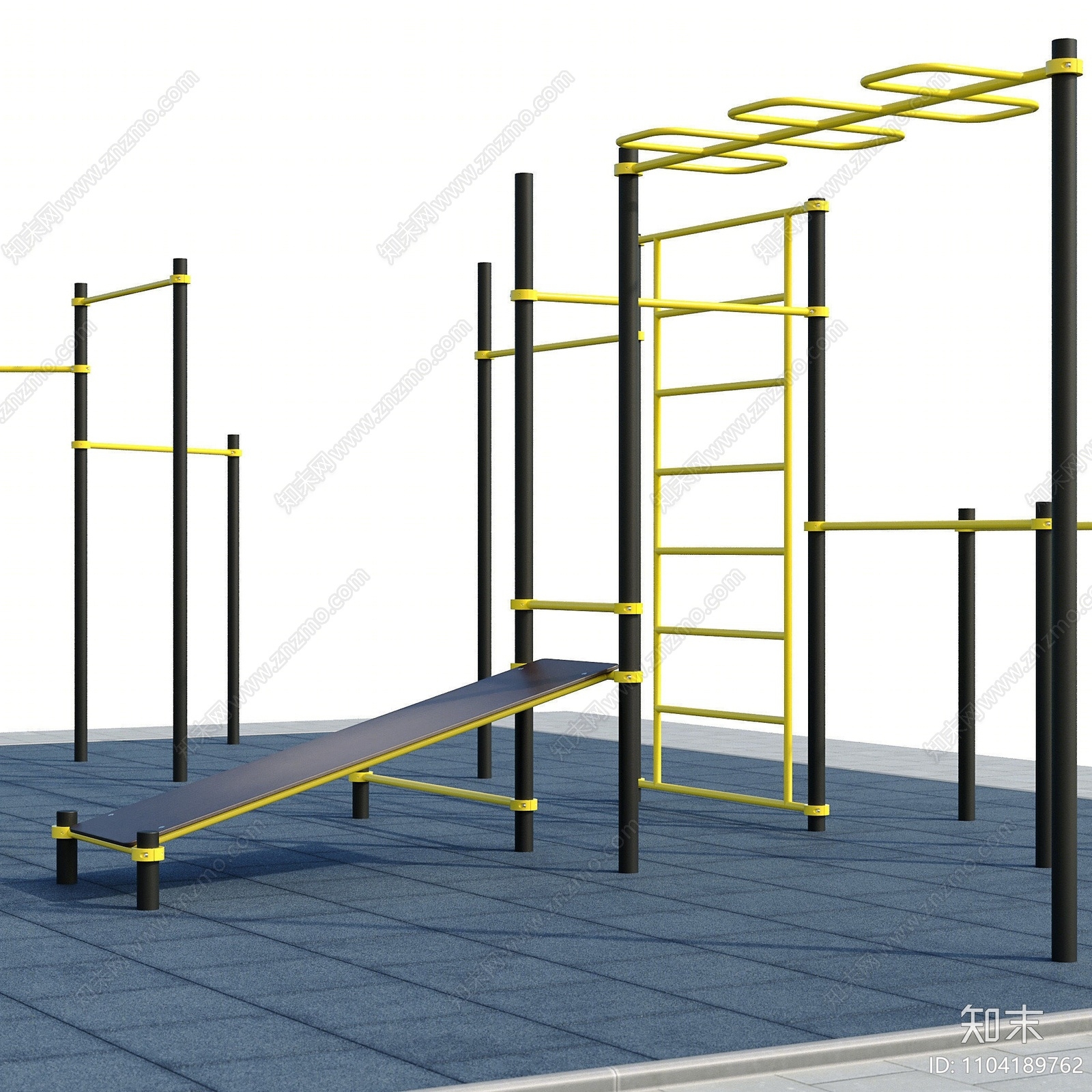 现代健身器材3D模型下载【ID:1104189762】