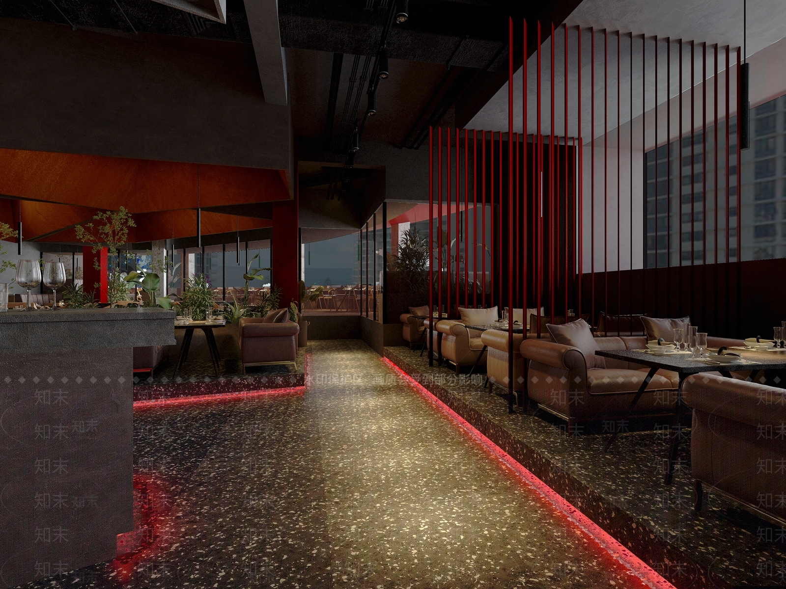 现代火锅店3D模型下载【ID:1104170221】