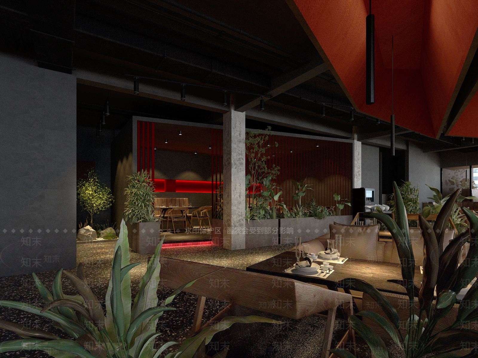 现代火锅店3D模型下载【ID:1104170221】