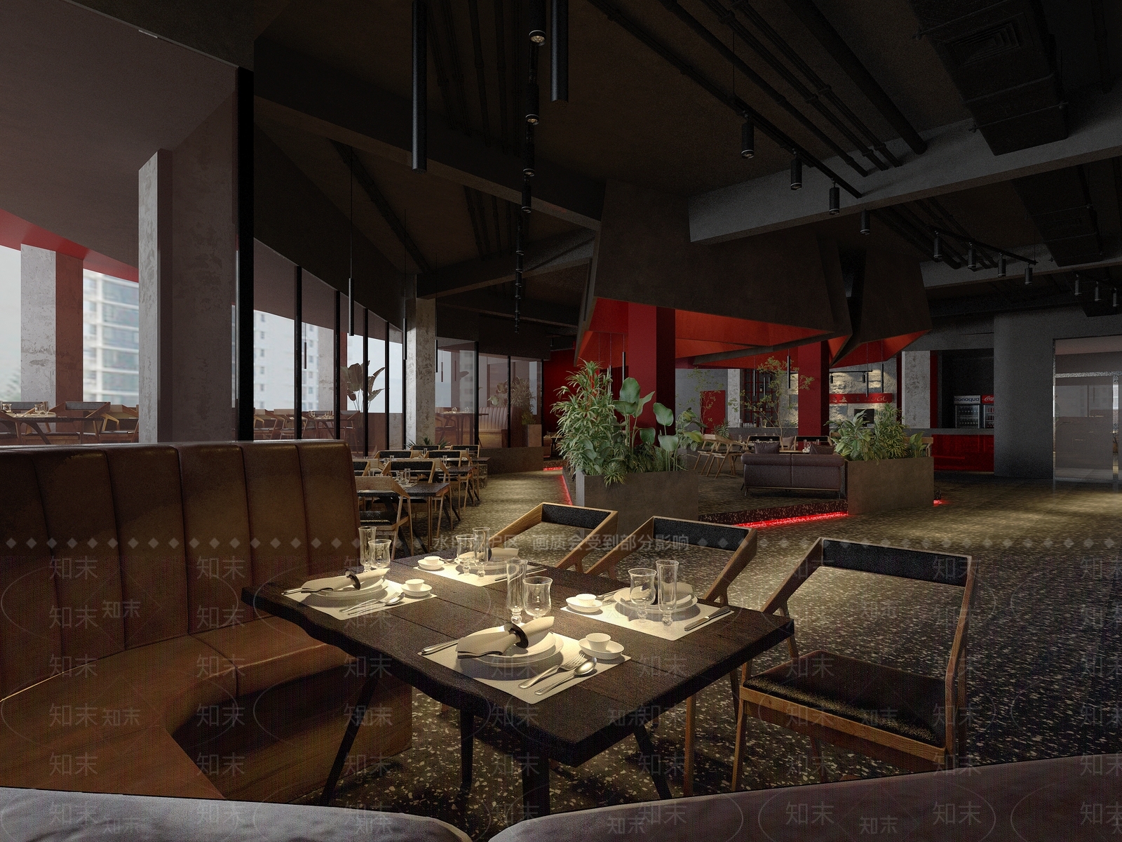 现代火锅店3D模型下载【ID:1104170221】