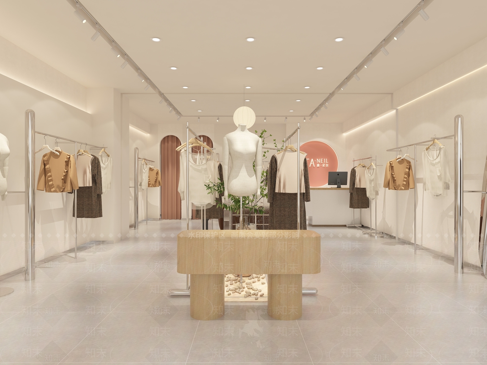 现代女装店3D模型下载【ID:1104167883】