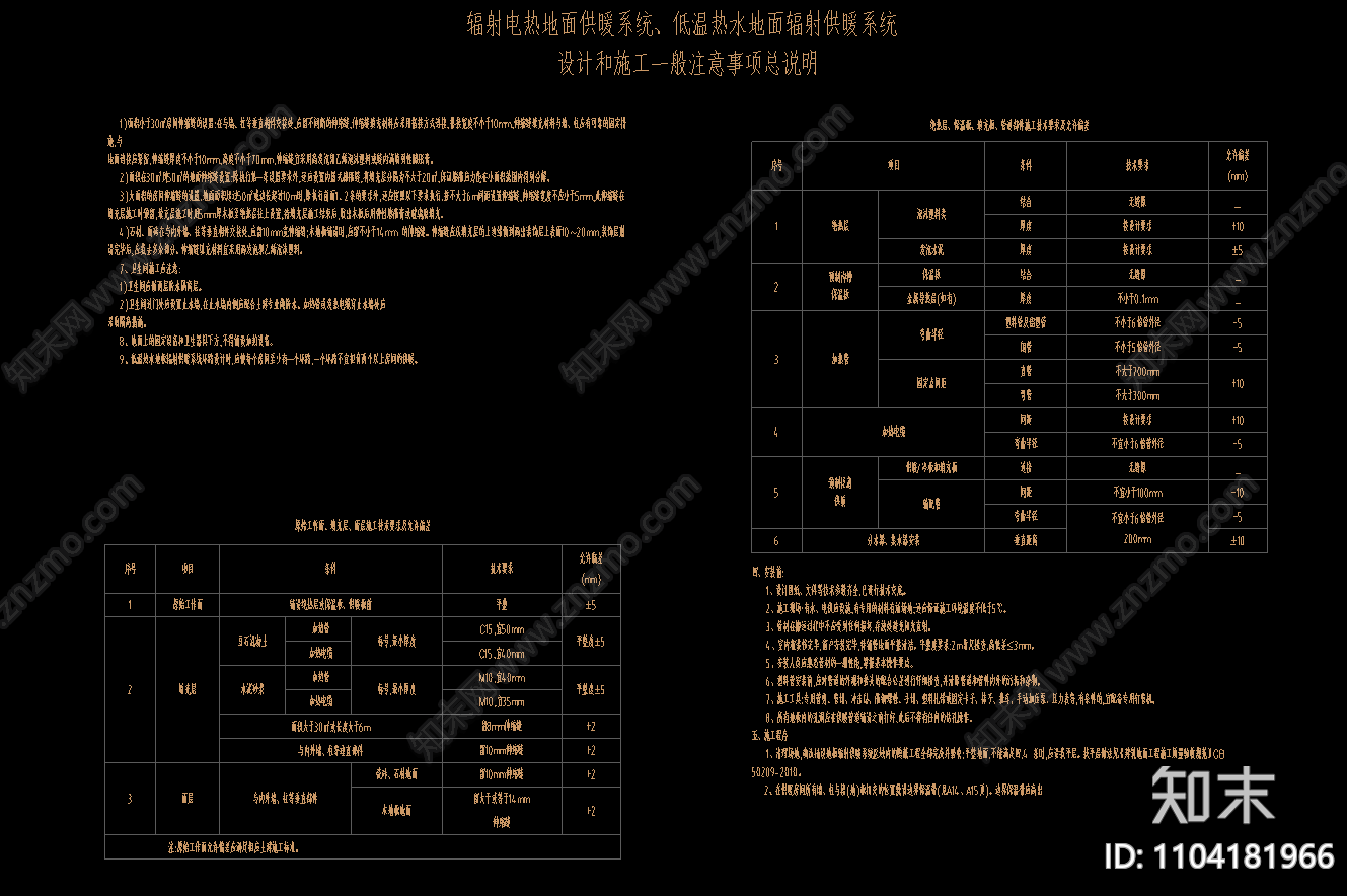 暖通设计说明cad施工图下载【ID:1104181966】