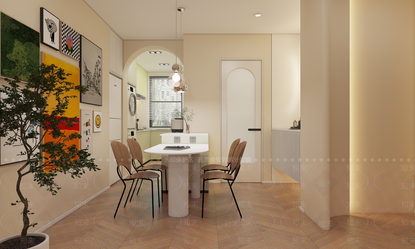 现代单身公寓3D模型下载【ID:1104482400】