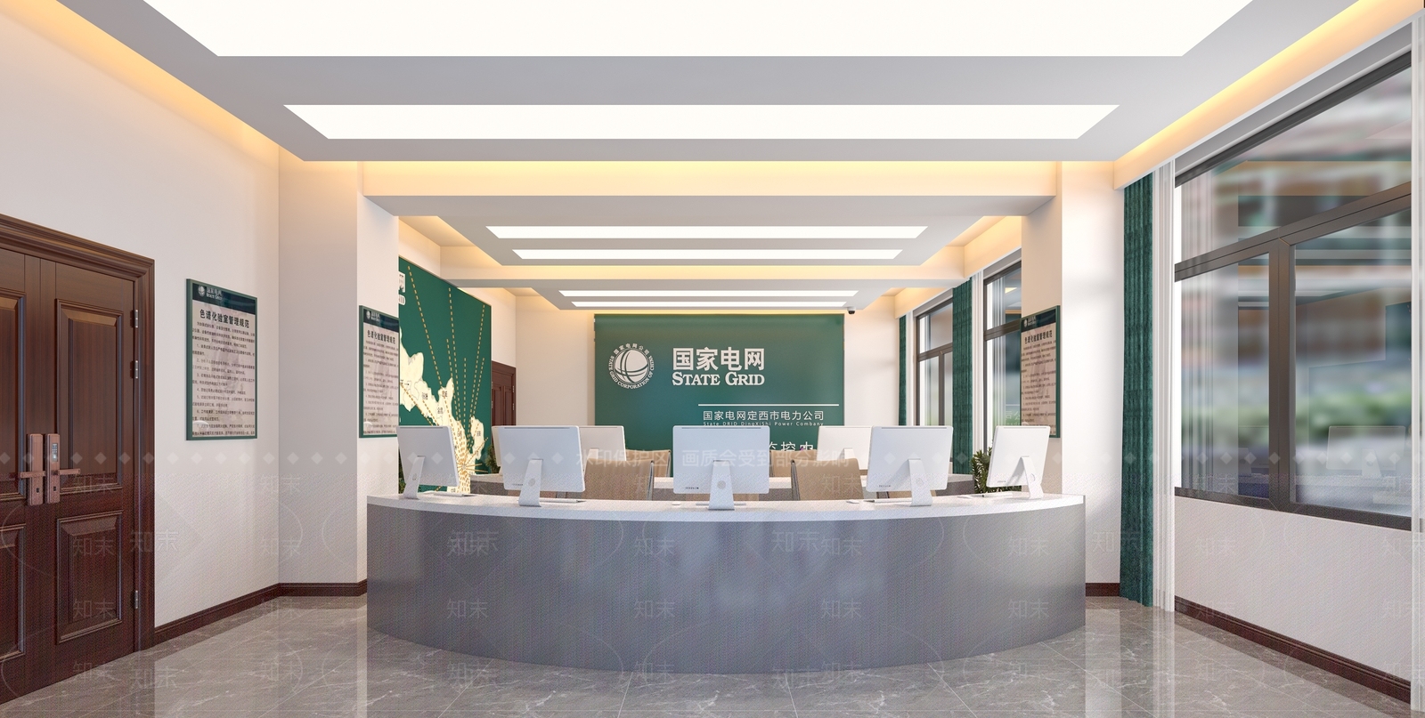 现代指挥控制室3D模型下载【ID:1104198048】