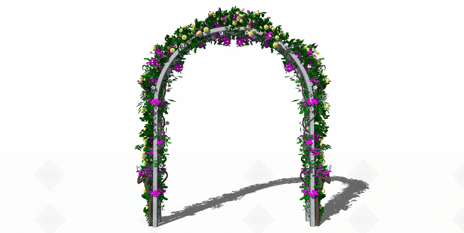 现代花拱门SU模型下载【ID:1105817040】