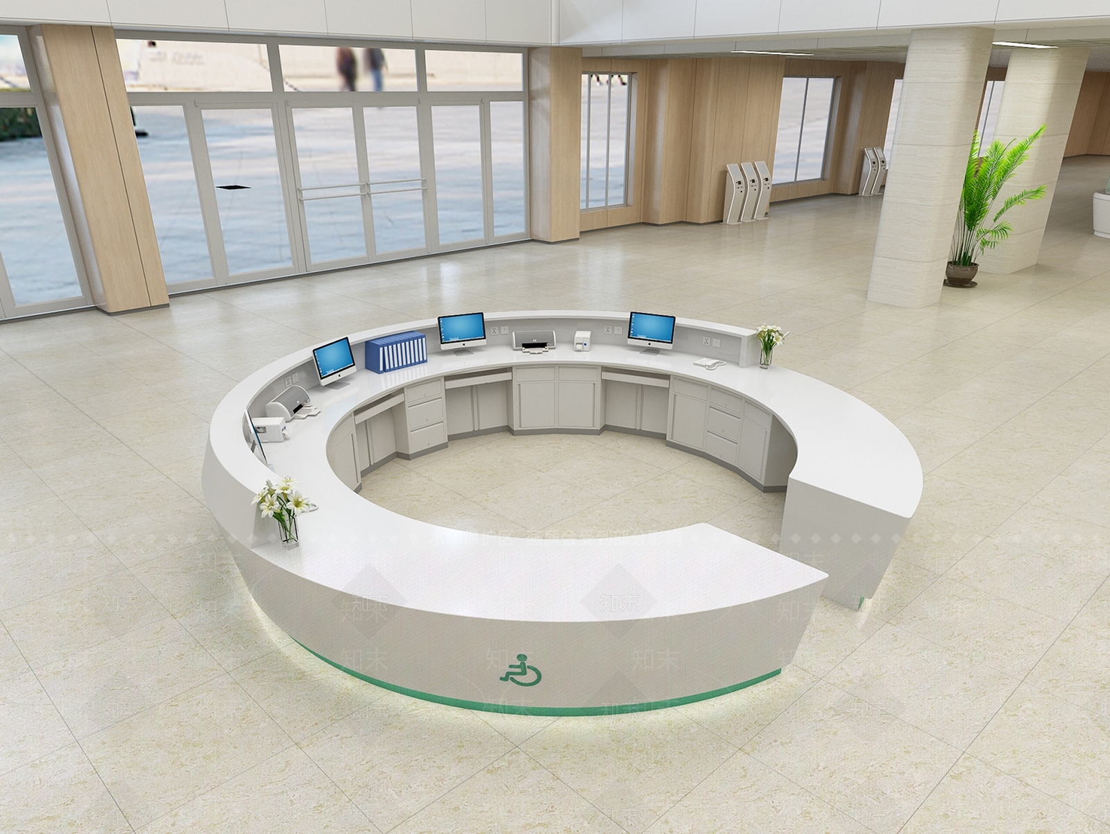 现代医院3D模型下载【ID:1104214390】