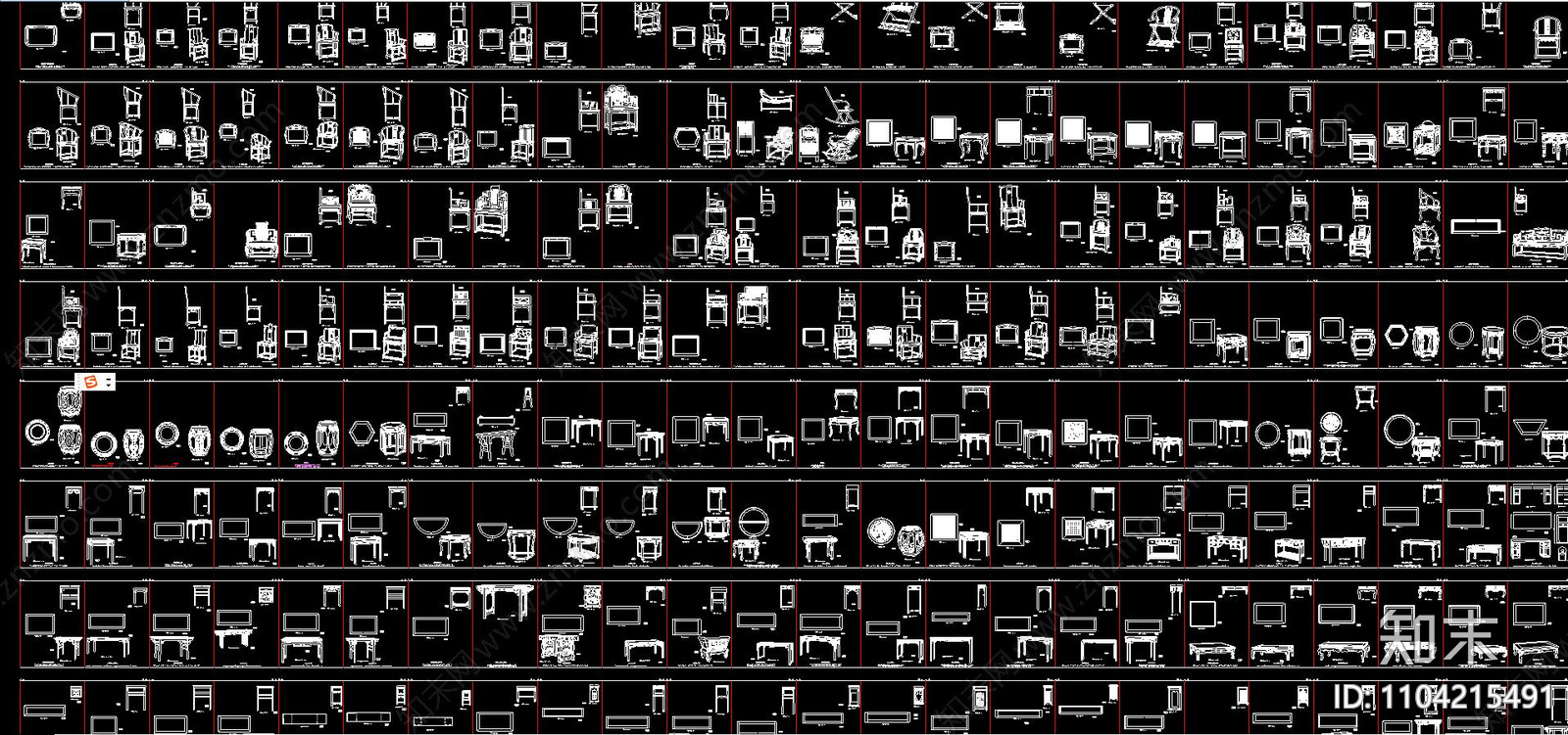 中式施工图下载【ID:1104215491】