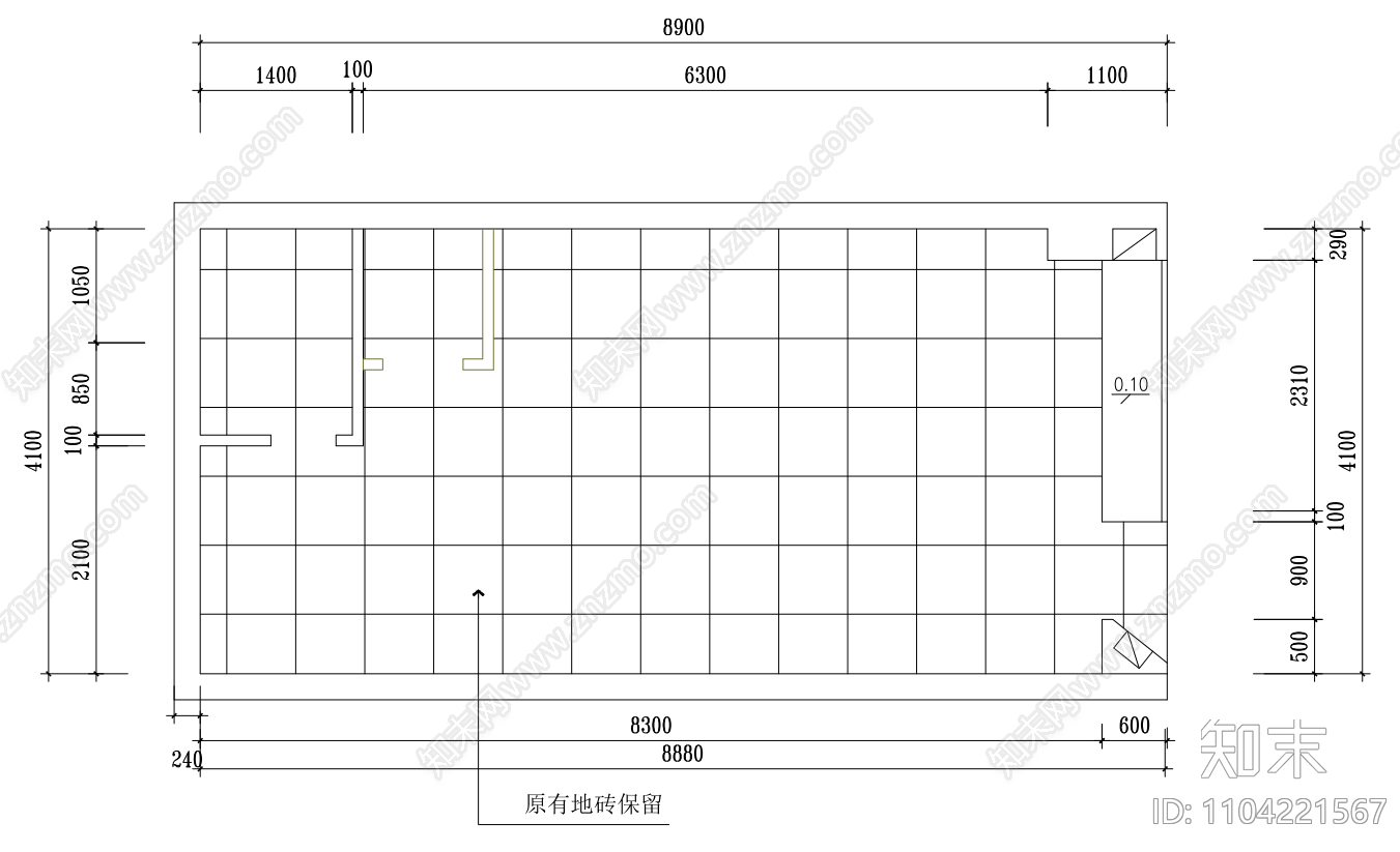 现代服装店施工图cad施工图下载【ID:1104221567】