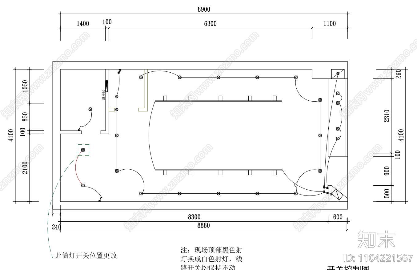 现代服装店施工图cad施工图下载【ID:1104221567】