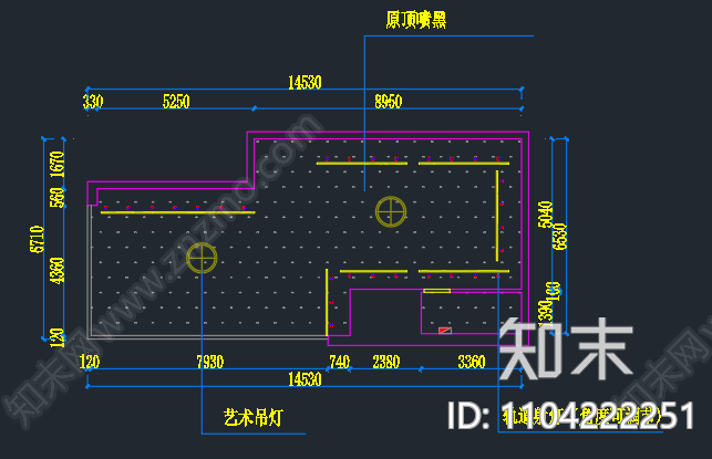 服装专卖店cad施工图下载【ID:1104222251】