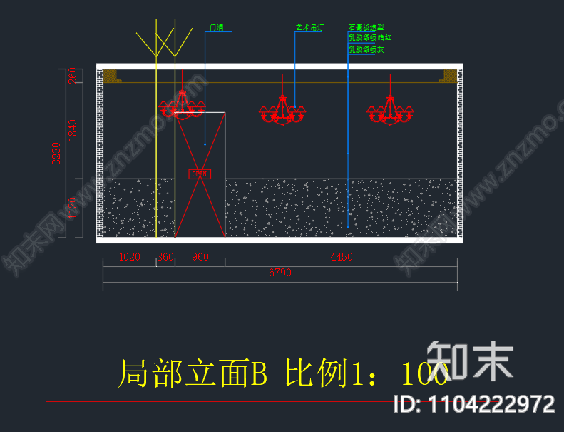 快餐店cad施工图下载【ID:1104222972】