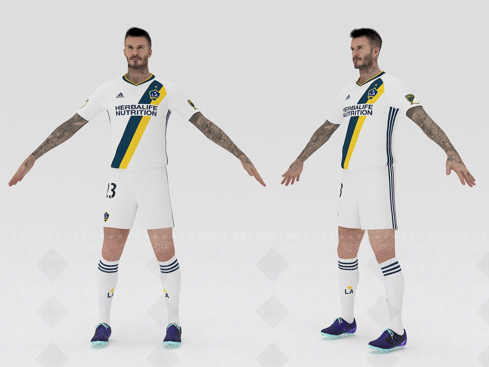 现代足球运动员3D模型下载【ID:1104245232】