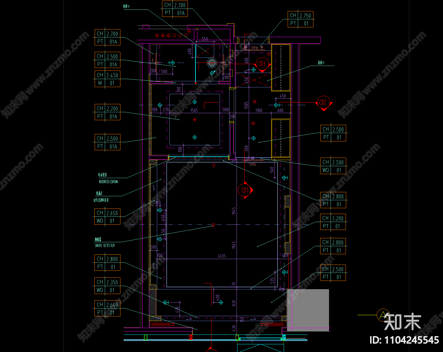 客房施工图施工图下载【ID:1104245545】