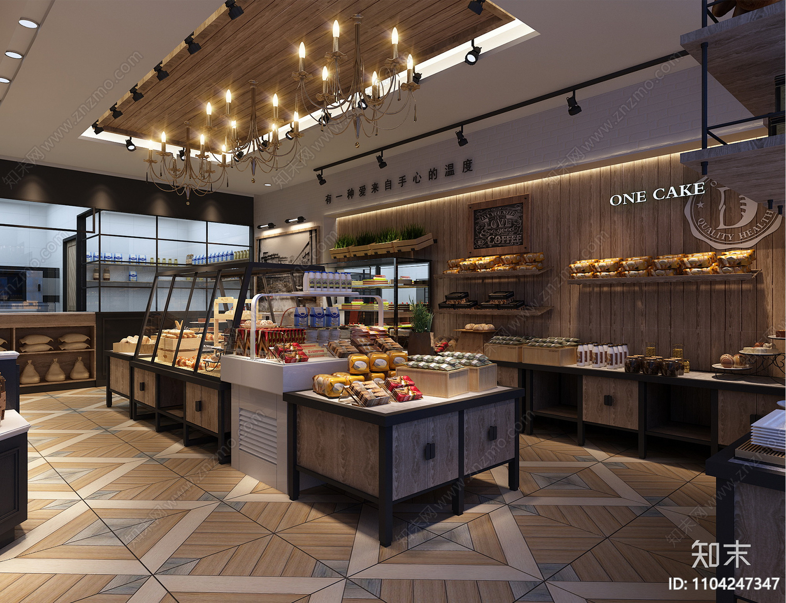 餐厅西饼店施工图cad施工图下载【ID:1104247347】